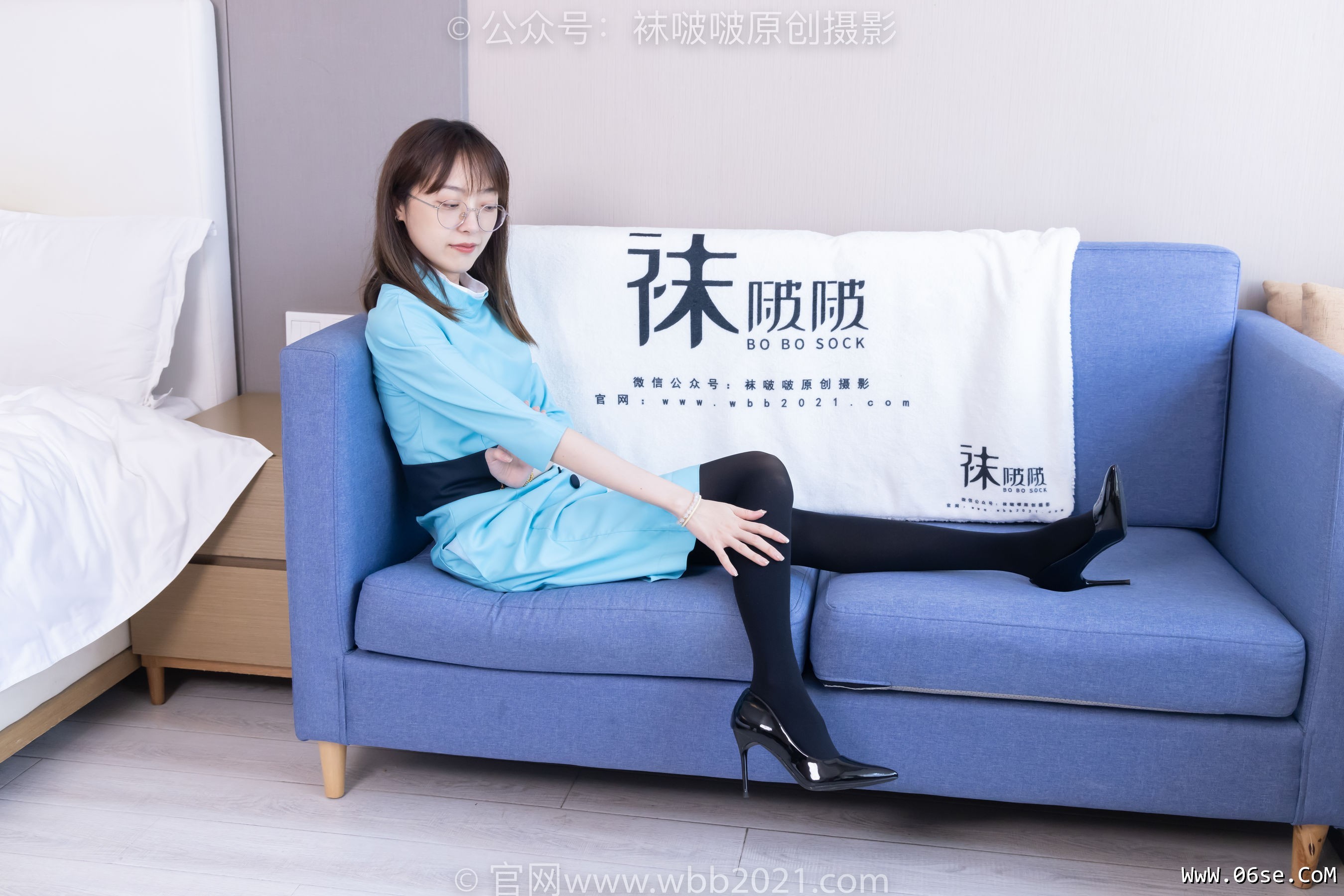 图片[142]-BoBoSocks袜啵啵 No.440 稚予 -高跟鞋、厚黑丝、空姐制服[200P]-六色网