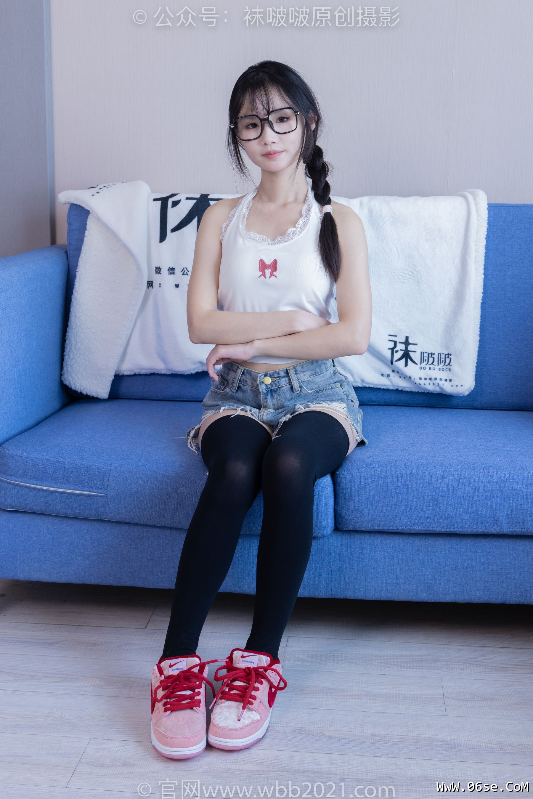 图片[13]-BoBoSocks袜啵啵 No.390 甜甜圈 -板鞋、厚黑丝大腿袜、厚白丝大腿袜[148P]-六色网