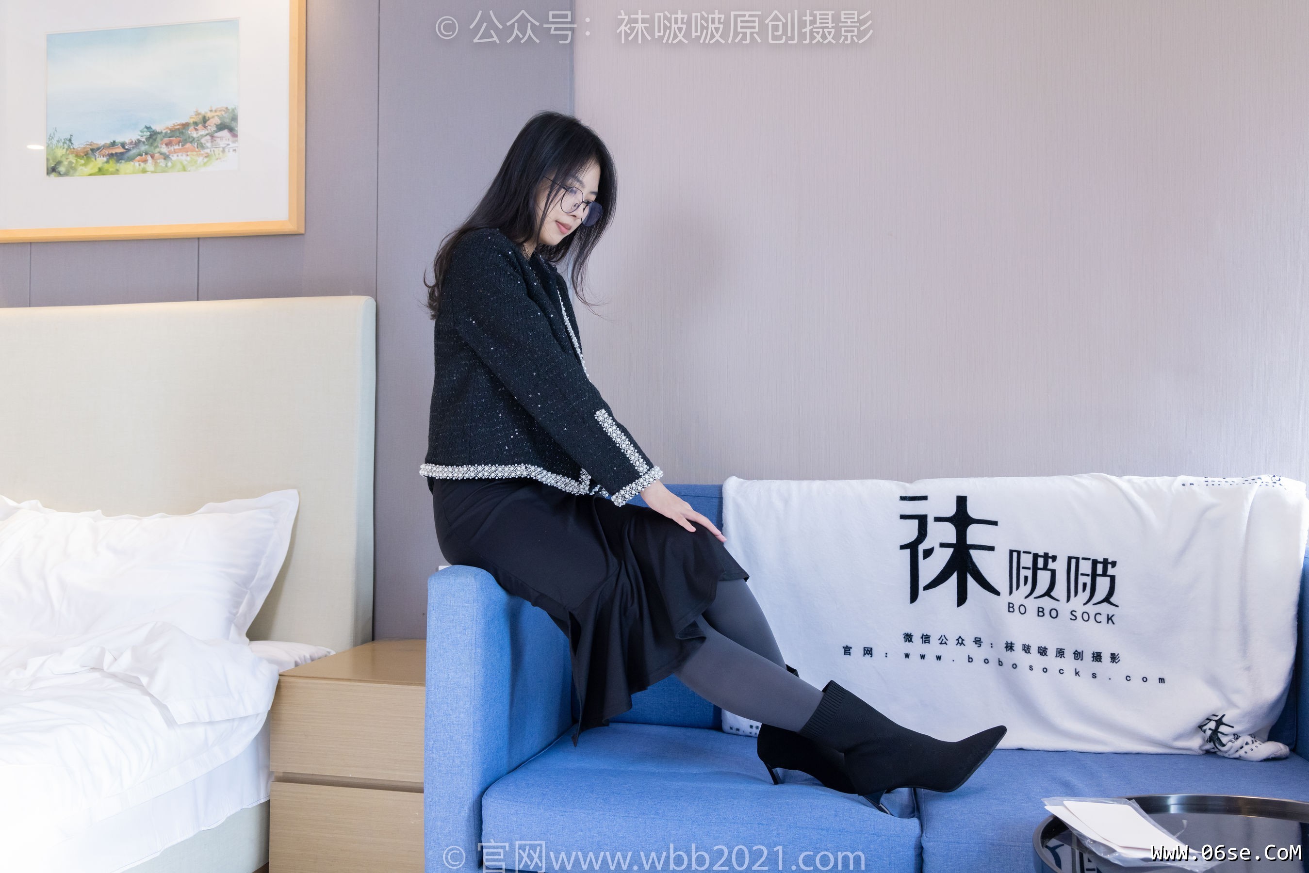 图片[79]-BoBoSocks袜啵啵 No.378 奶油 -短靴、运动鞋、厚黑丝、厚灰丝[190P]-六色网