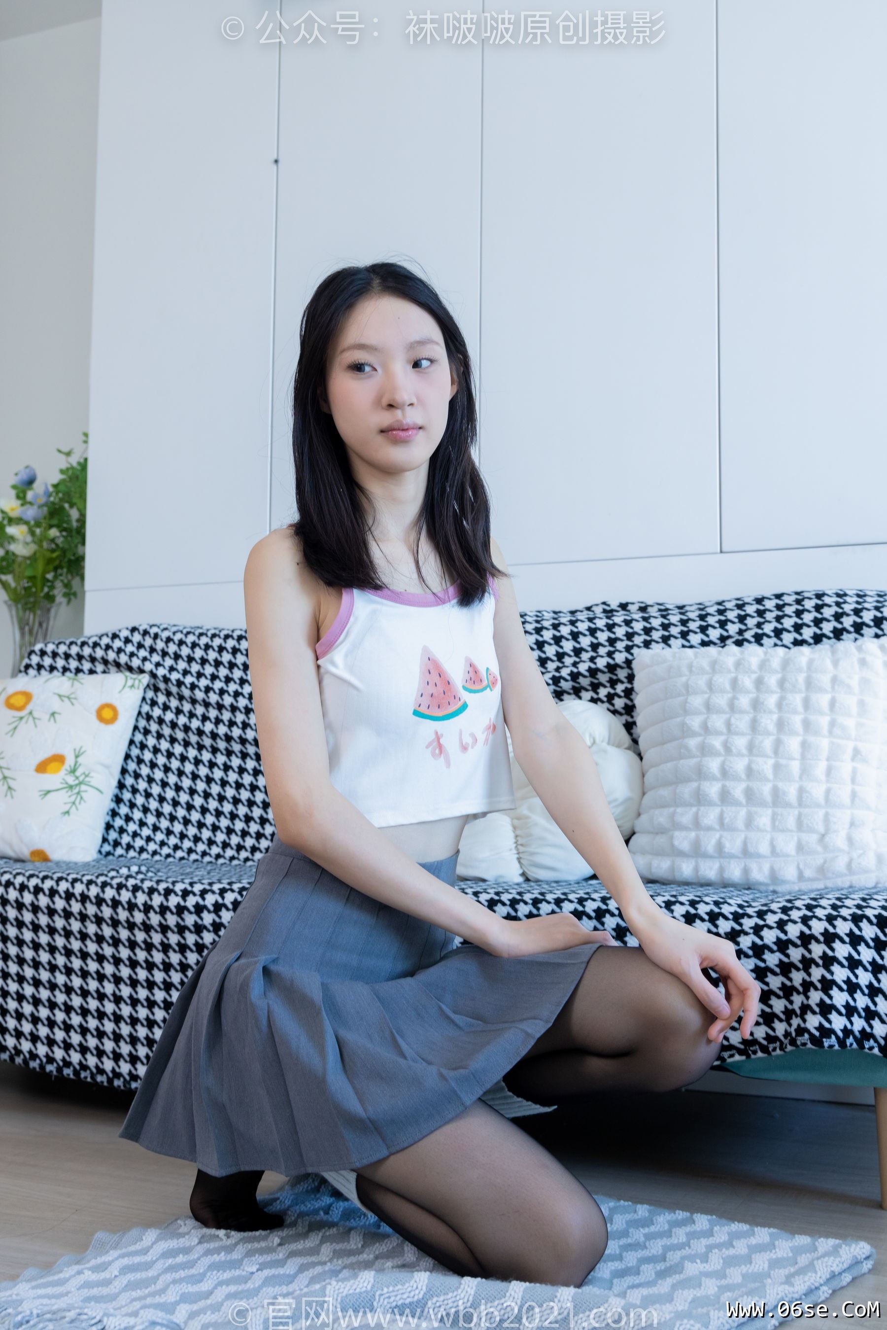 图片[23]-BoBoSocks袜啵啵 No.333 雪糕 -板鞋、白棉袜、黑丝、堆堆袜套[140P]-六色网