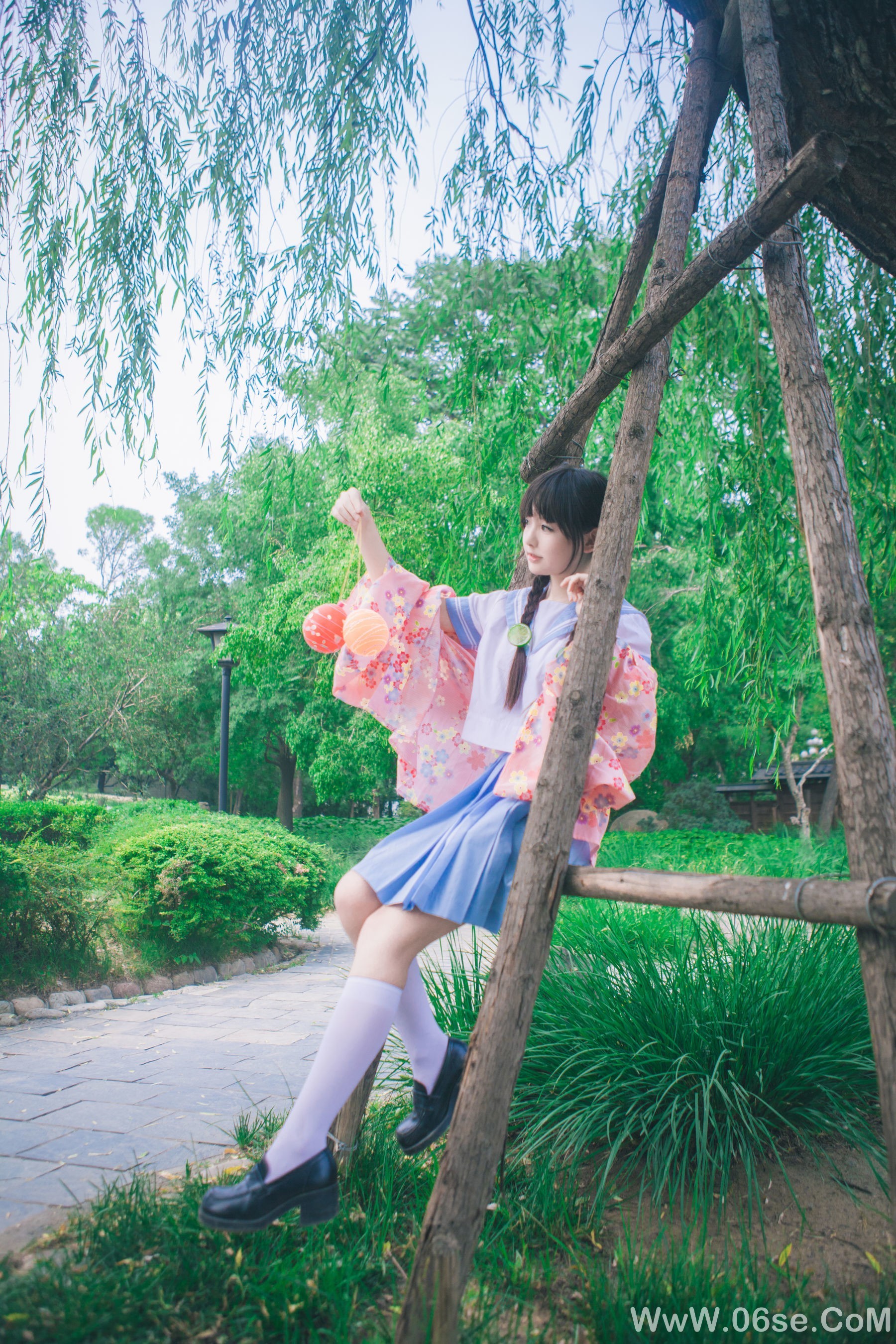 图片[12]-可爱妹妹樱群 和服[17P]-六色网