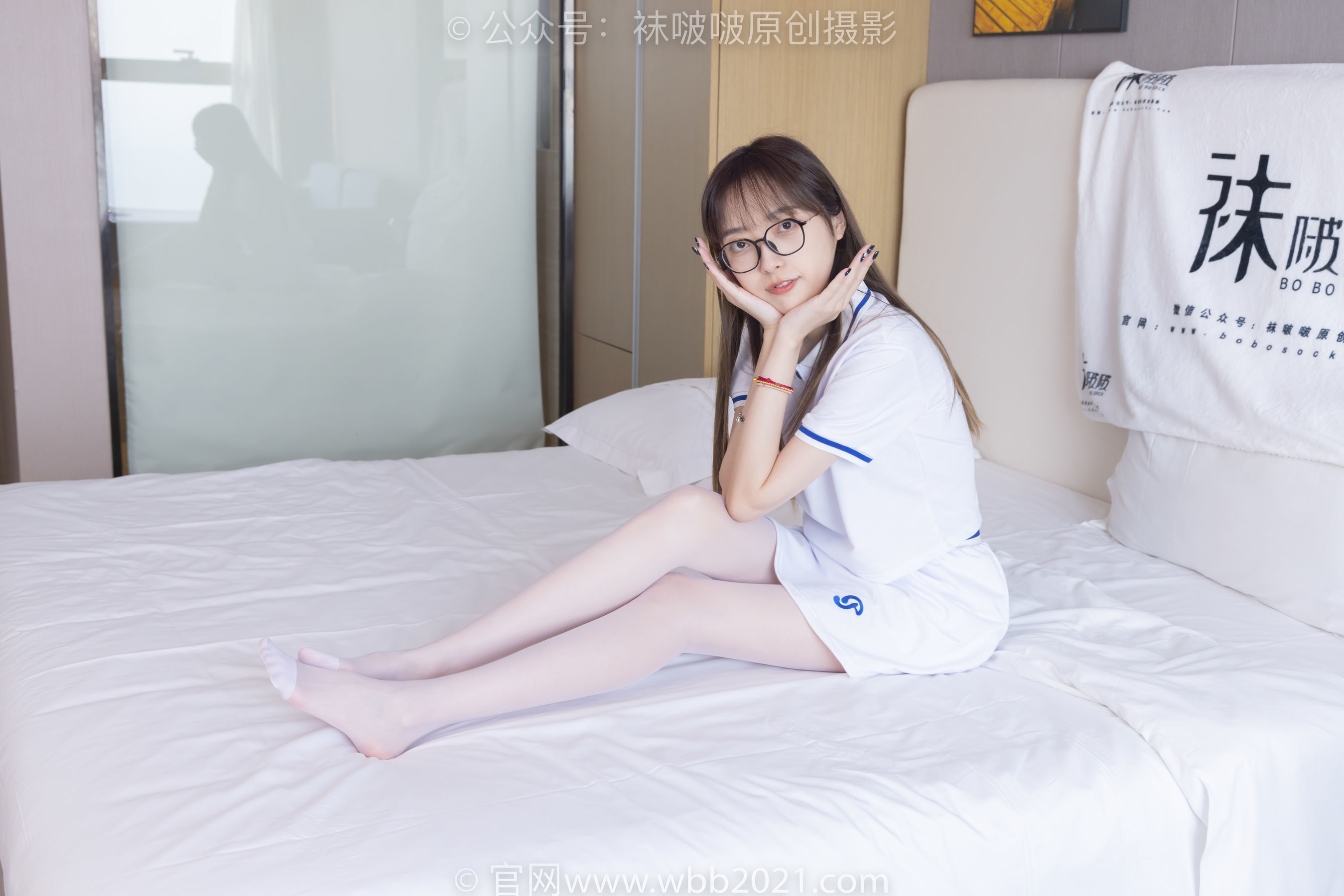 图片[10]-BoBoSocks袜啵啵 No.344 稚予 -板鞋、平底鞋、白丝[150P]-六色网