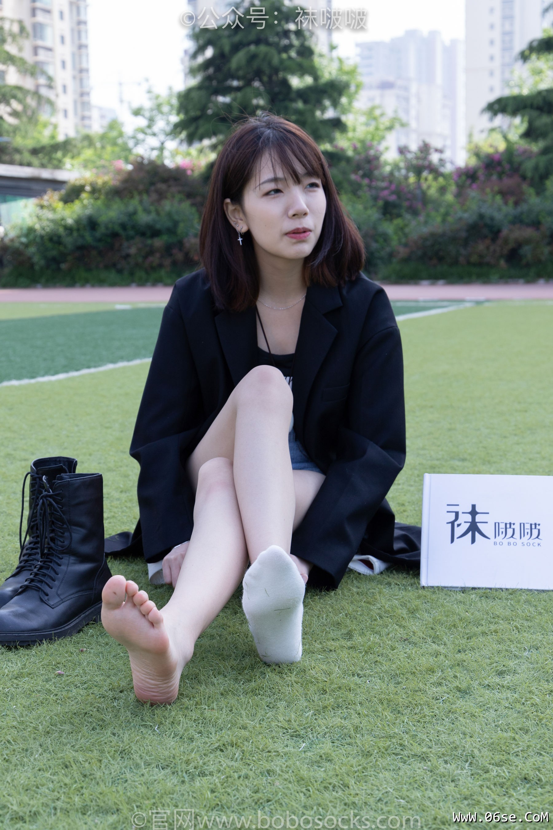 图片[68]-BoBoSocks袜啵啵 No.010 小甜豆-马丁靴、白色短棉袜、裸足[117P]-六色网