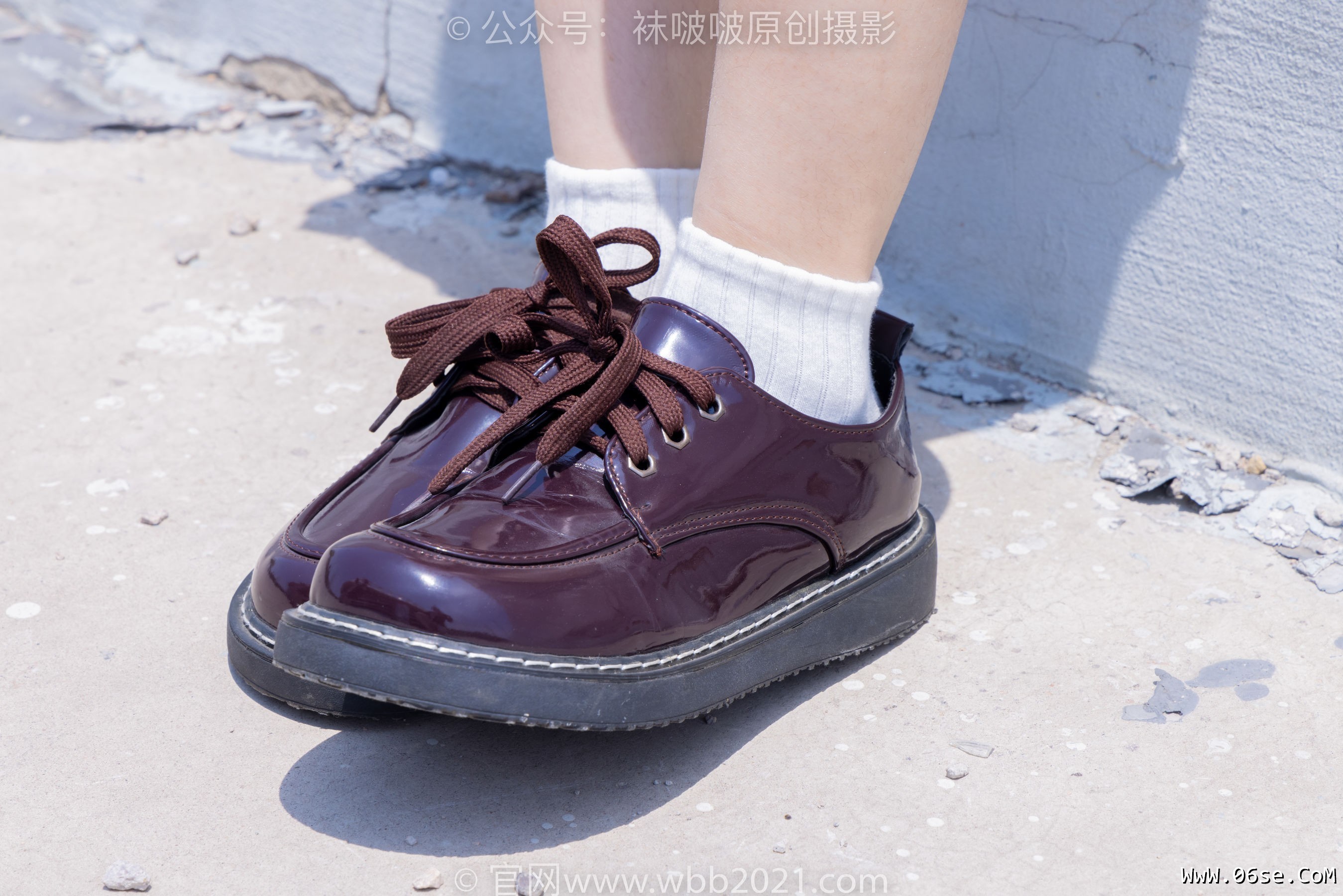 图片[2]-BoBoSocks袜啵啵 No.399 糯米 -皮鞋、白棉袜、jk制服[145P]-六色网