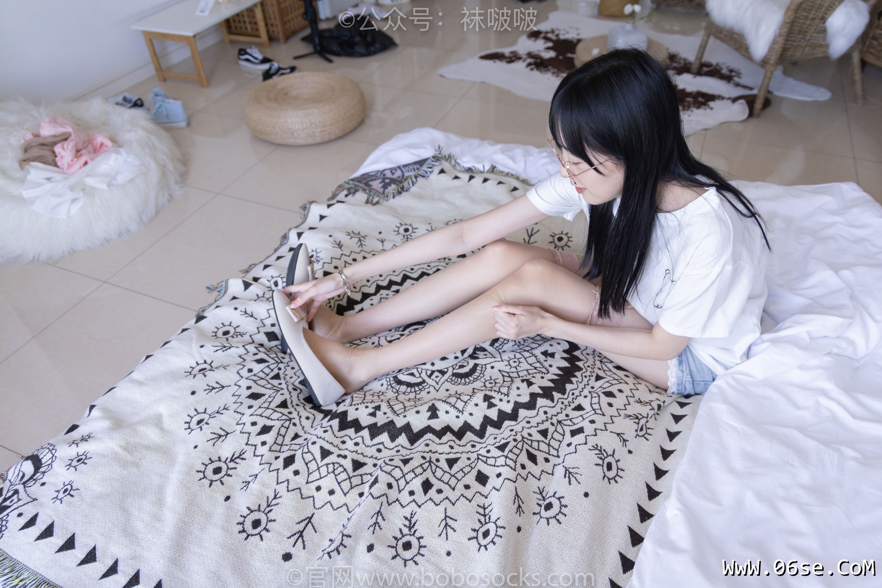 图片[41]-BoBoSocks袜啵啵 No.086 稚予-平底鞋、过膝肉丝[130P]-六色网