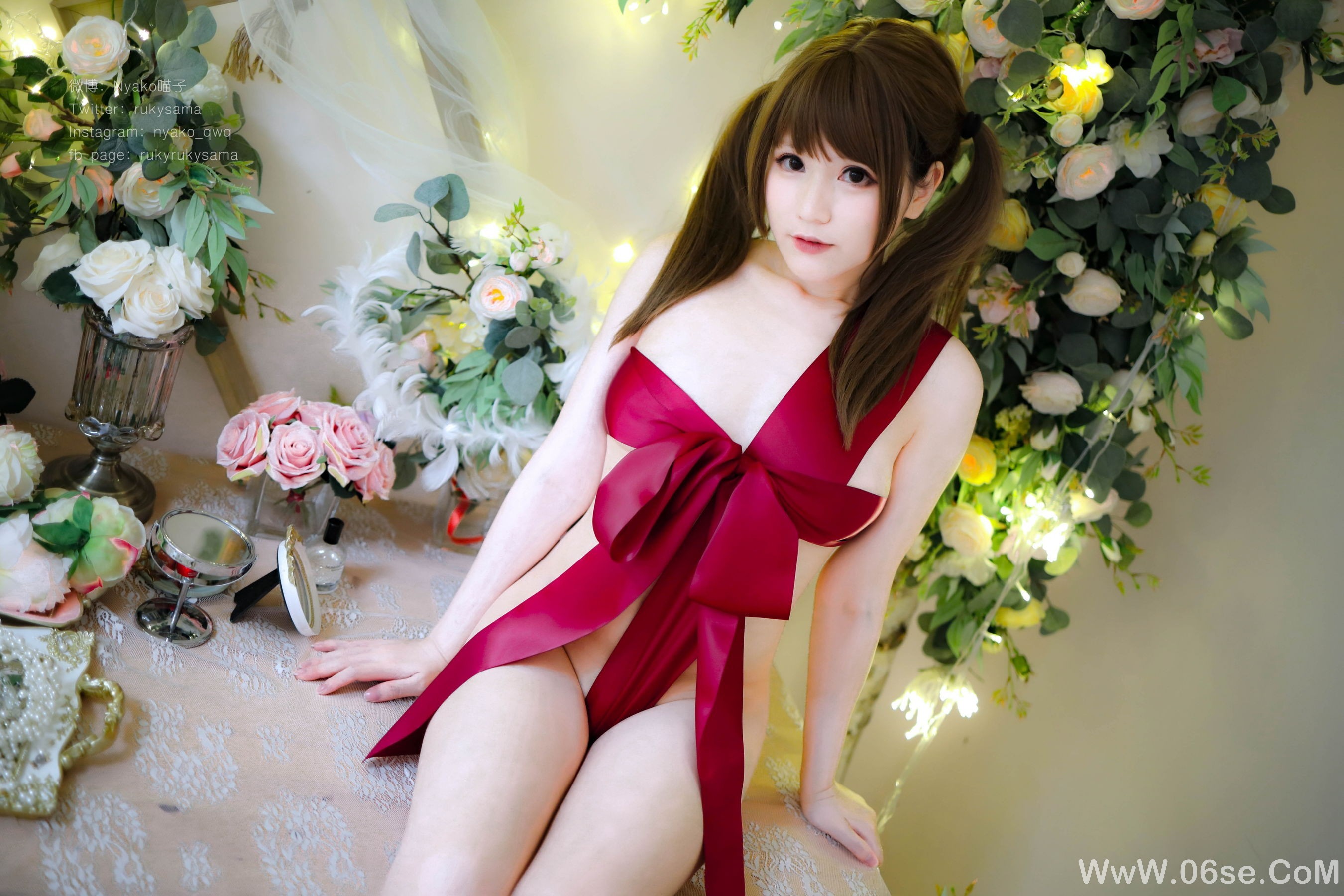图片[4]-萌妹子Nyako喵子 红丝带少女[73P]-六色网