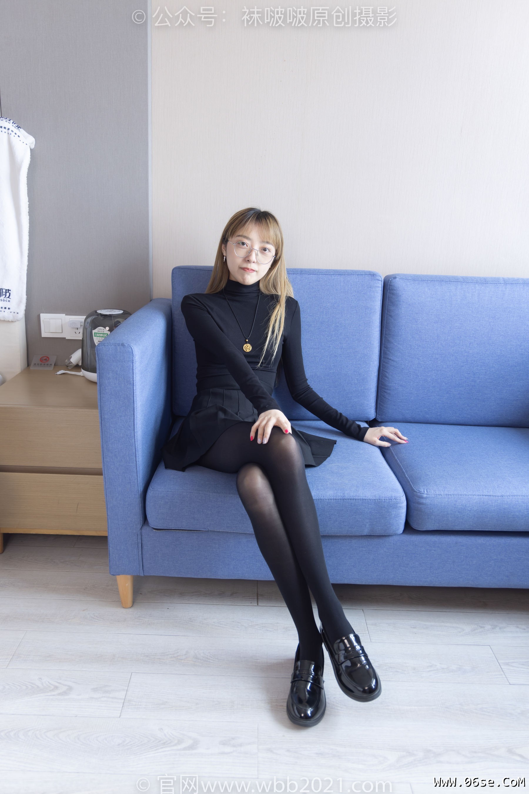 图片[55]-BoBoSocks袜啵啵 No.255 稚予 -皮鞋、厚黑丝[144P]-六色网