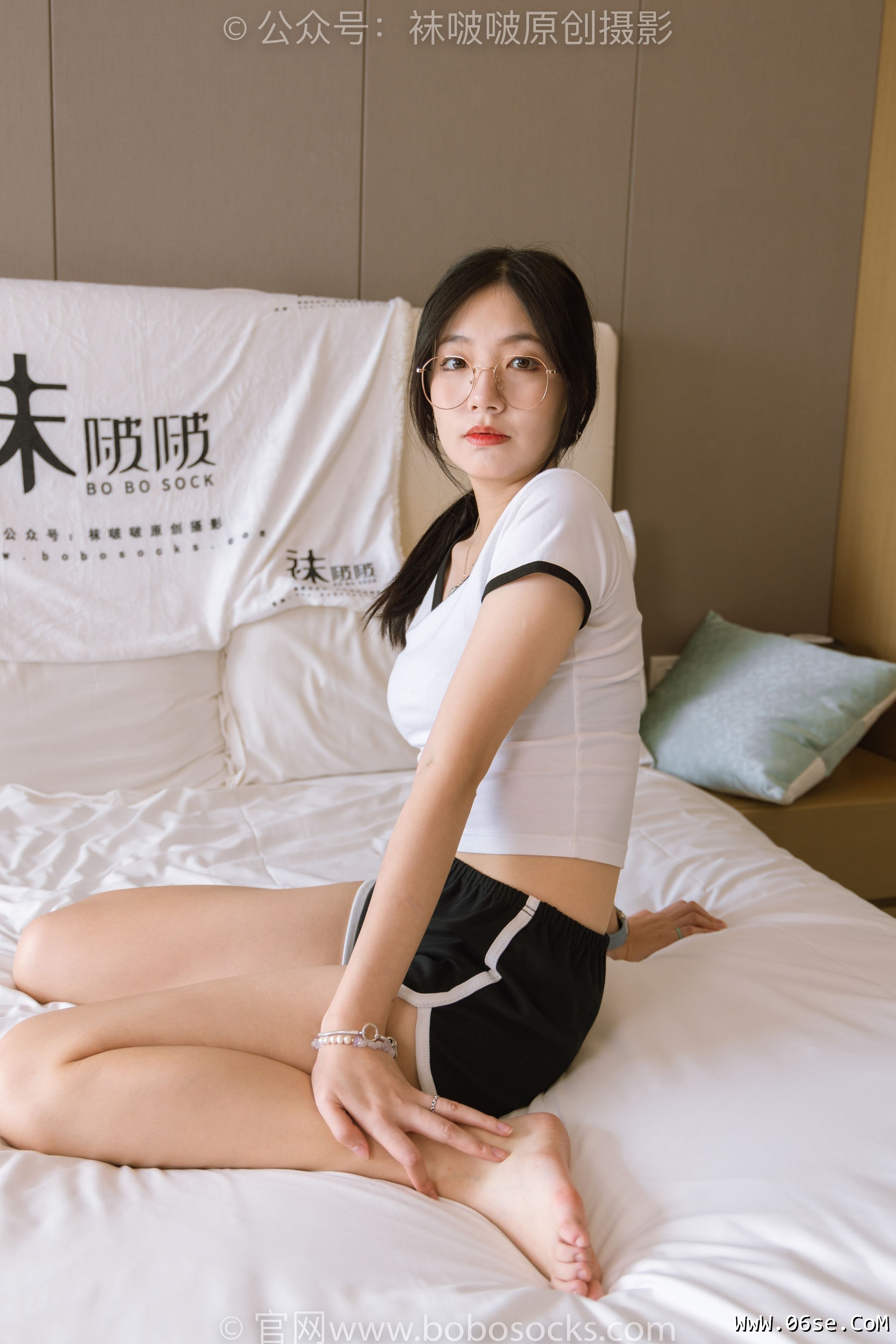 图片[15]-BoBoSocks袜啵啵 No.189 小甜豆-贝壳头板鞋、白棉袜、裸足[169P]-六色网