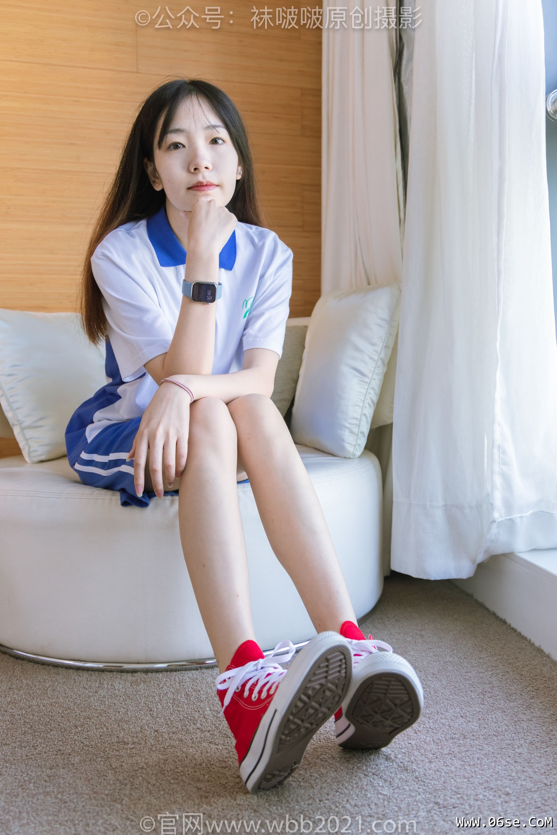 图片[52]-BoBoSocks袜啵啵 No.336 小甜豆 -校服、帆布鞋、白棉袜、裸足[140P]-六色网