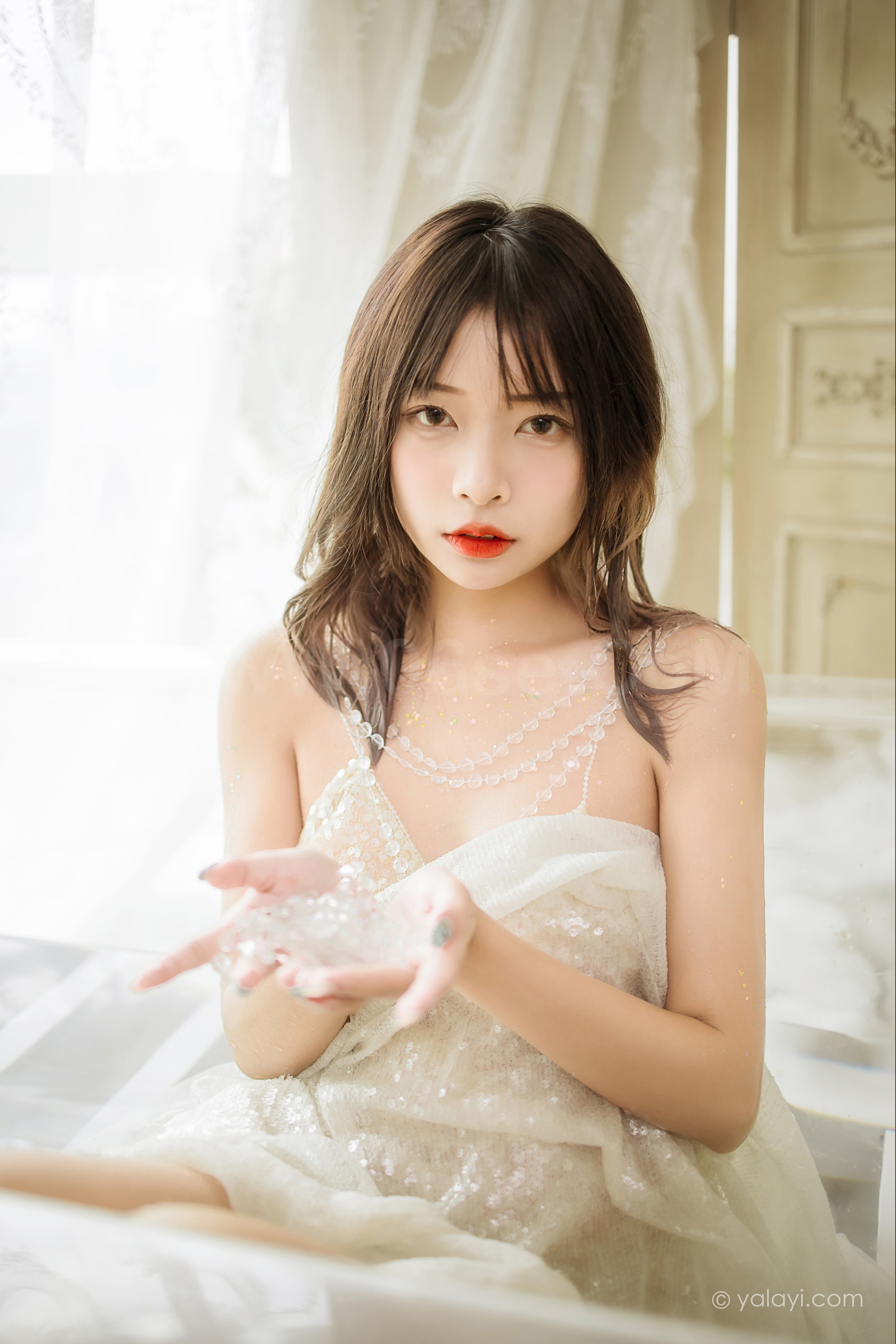 图片[37]-雅拉伊 – 阿禾《水中白莲》[41P]-六色网