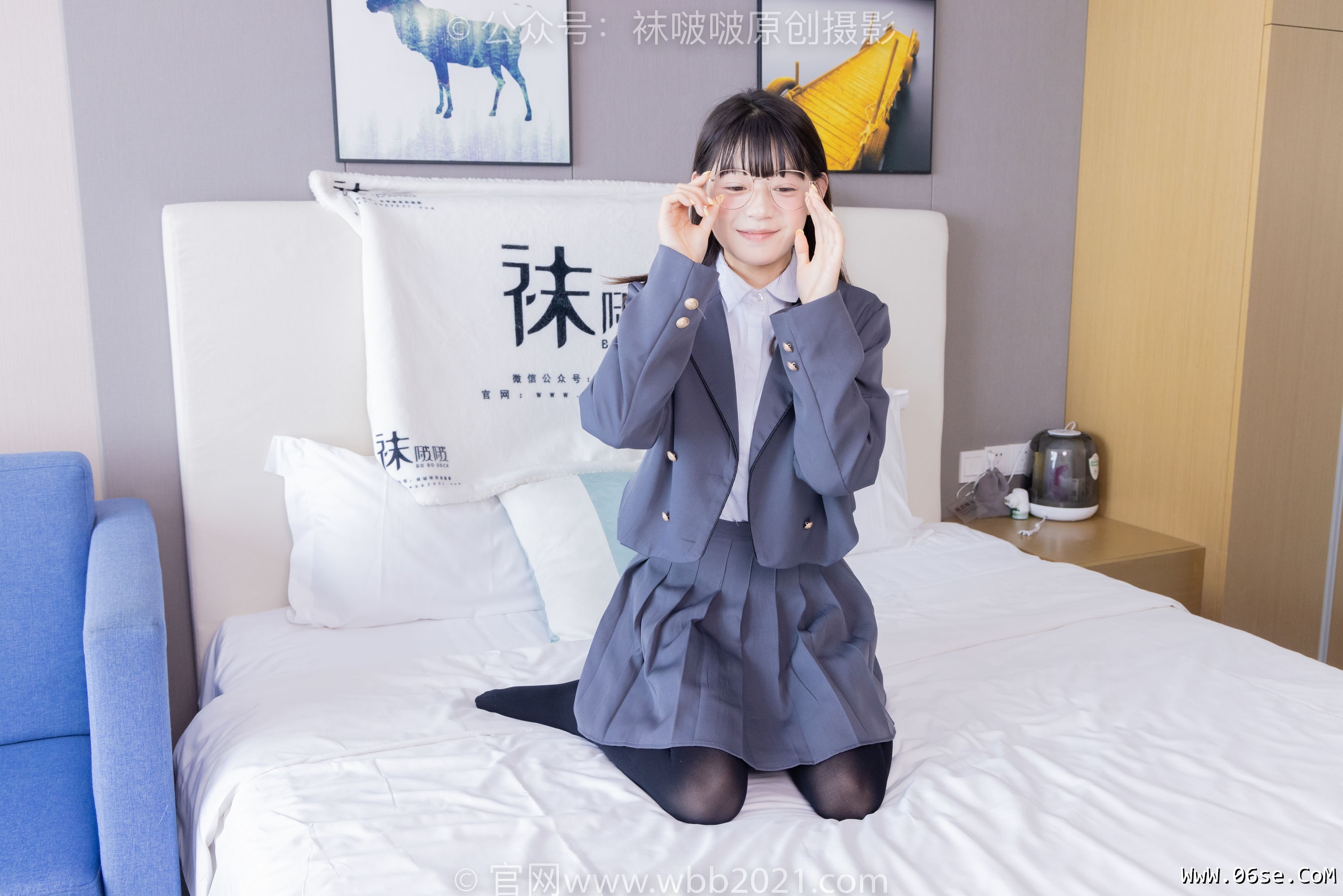 图片[123]-BoBoSocks袜啵啵 No.402 糯米 -皮鞋、厚黑丝、学院jk[140P]-六色网
