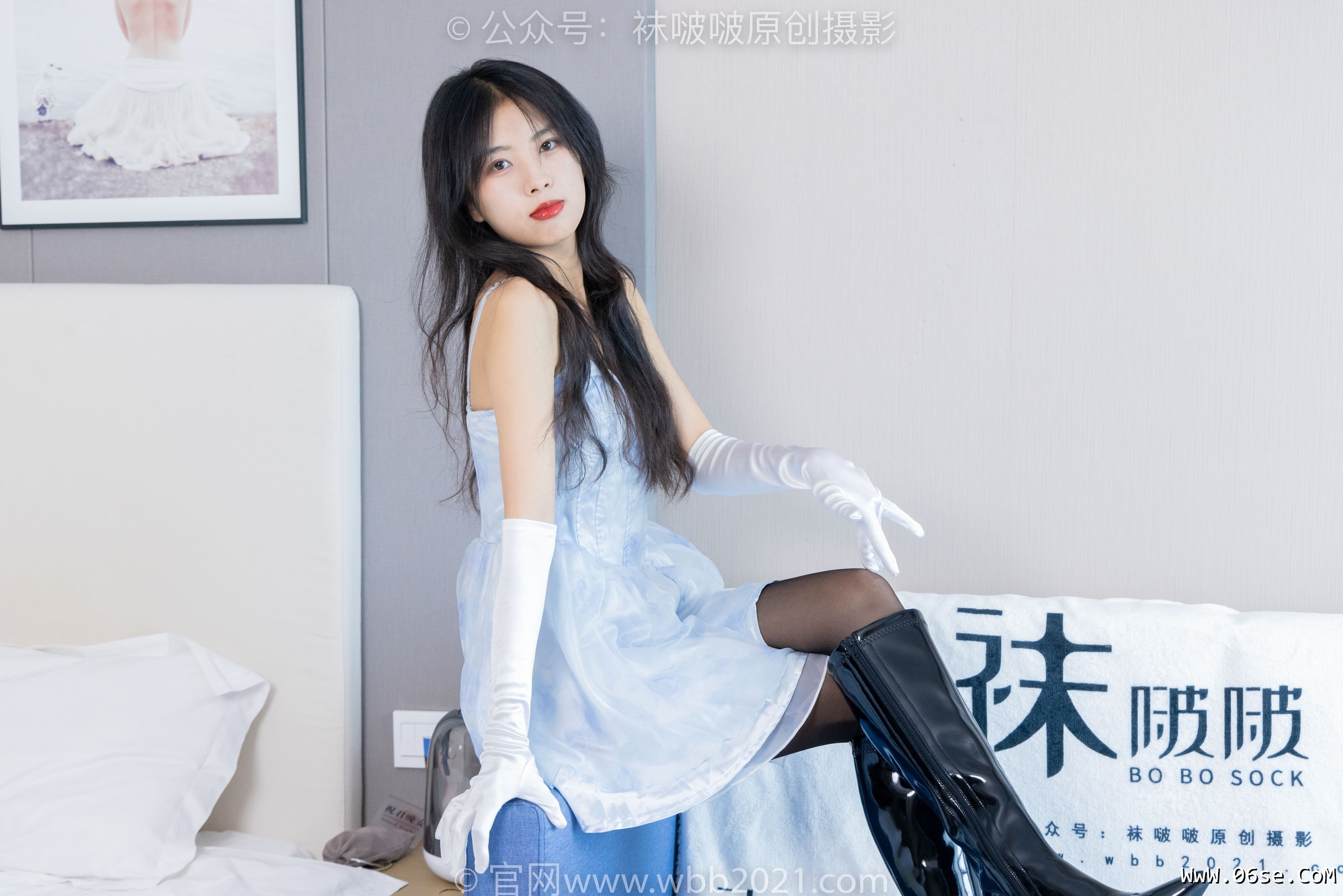 图片[57]-BoBoSocks袜啵啵 No.427 奶油 -两双长靴、黑丝[149P]-六色网