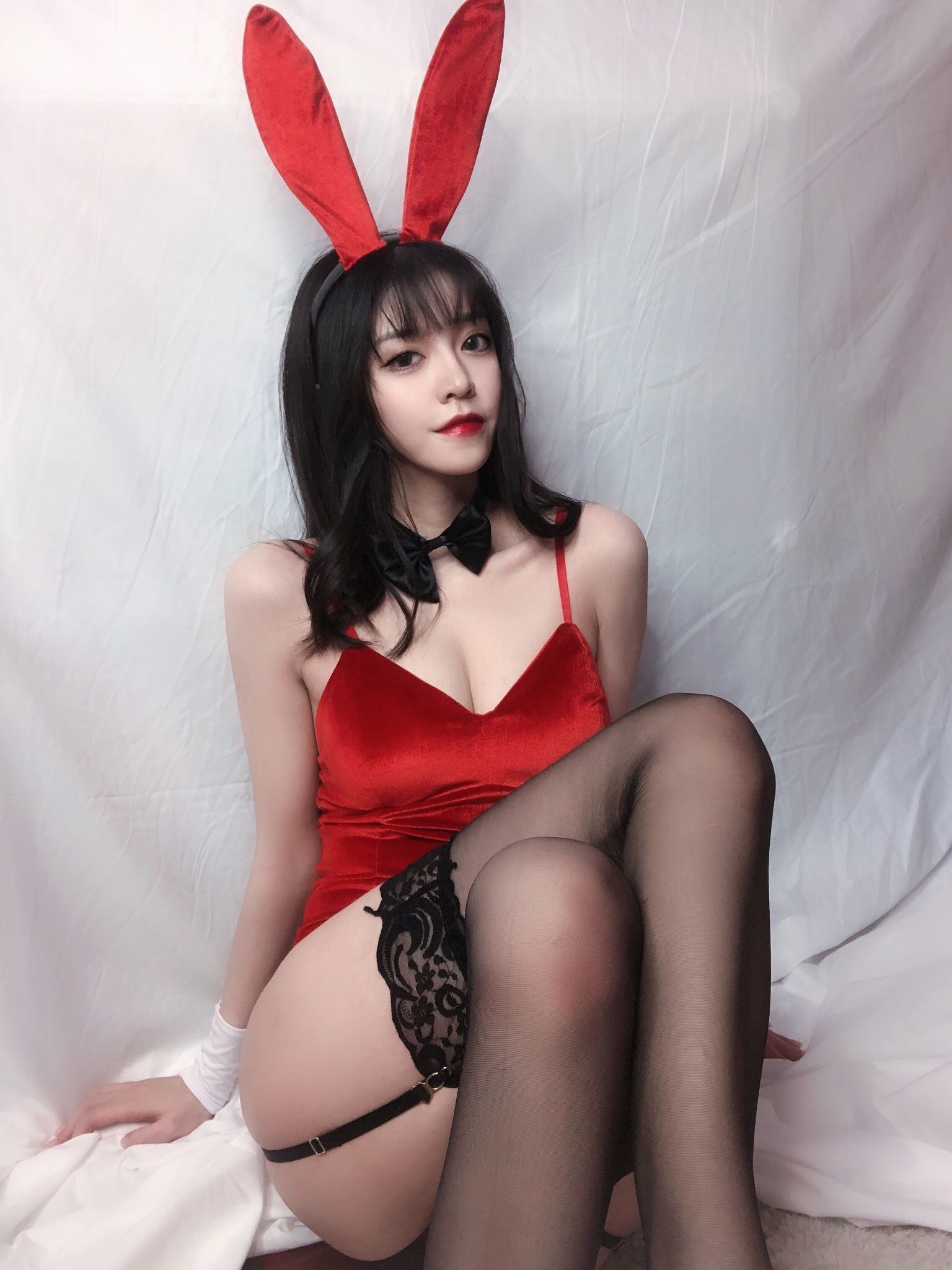 图片[18]-銘銘Kizami 红丝绒兔女郎[64P]-六色网