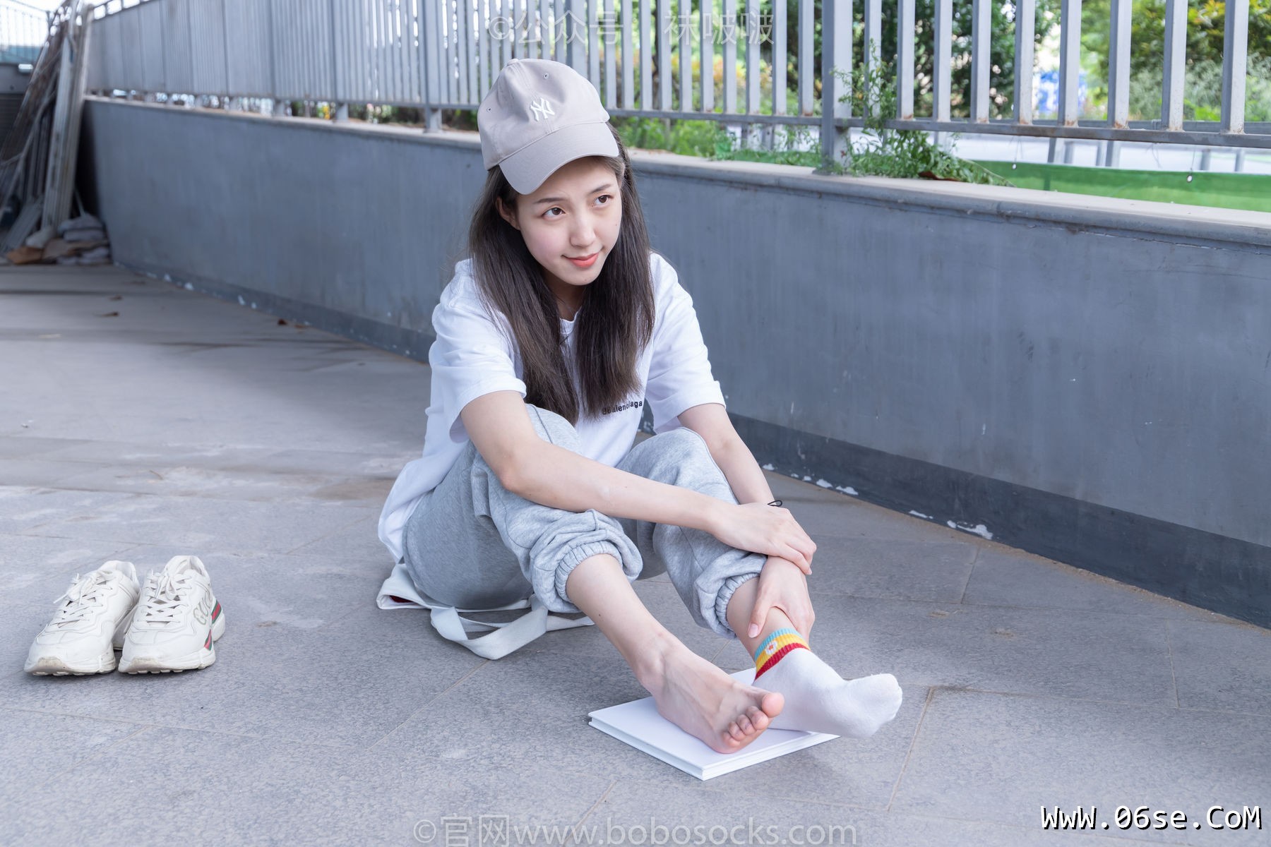 图片[95]-BoBoSocks袜啵啵 No.012 泡芙-运动鞋、白棉袜、裸足[132P]-六色网