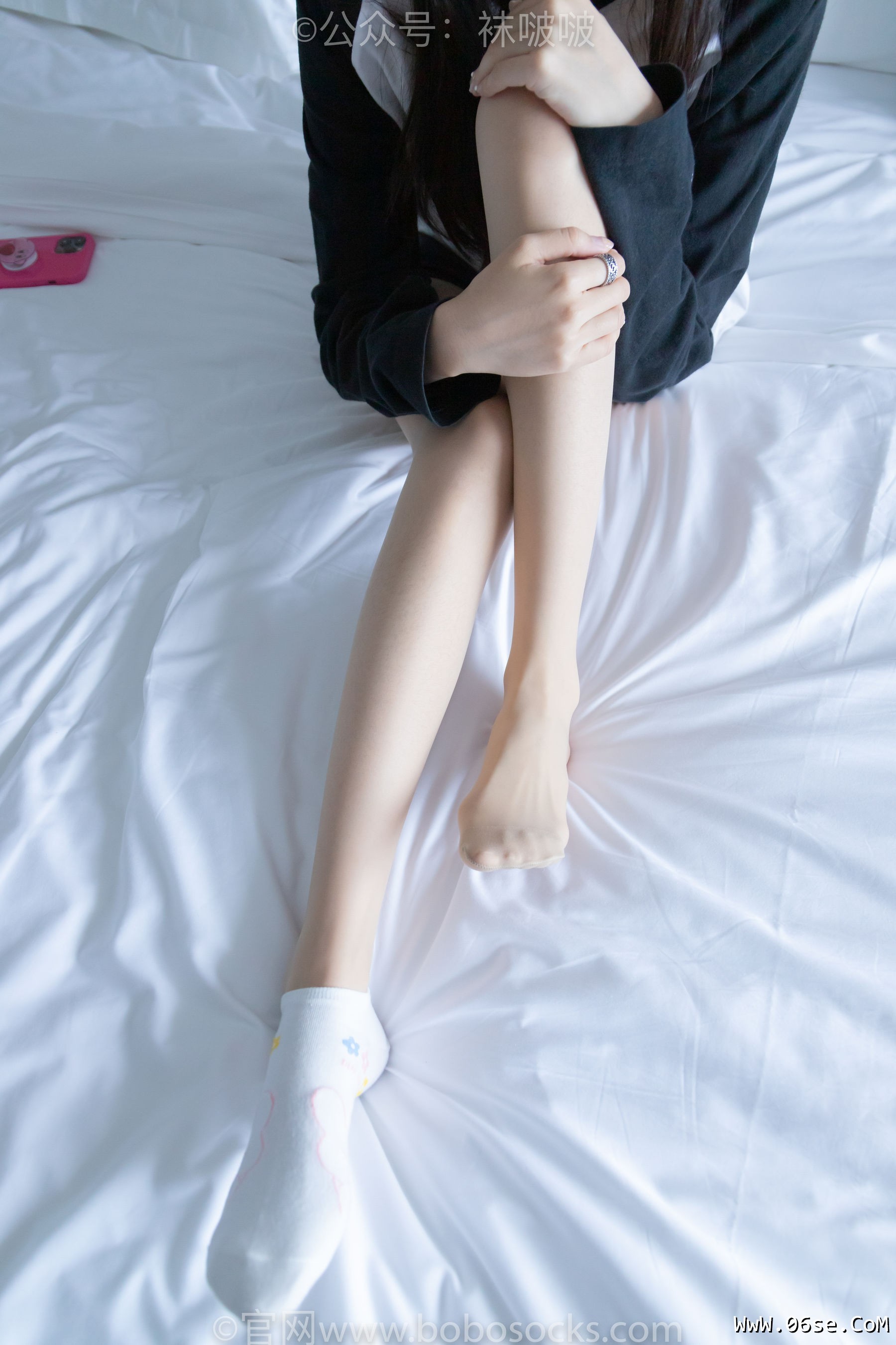 图片[96]-BoBoSocks袜啵啵 No.015 稚予-阿迪板鞋、白色短棉袜、肉丝[148P]-六色网