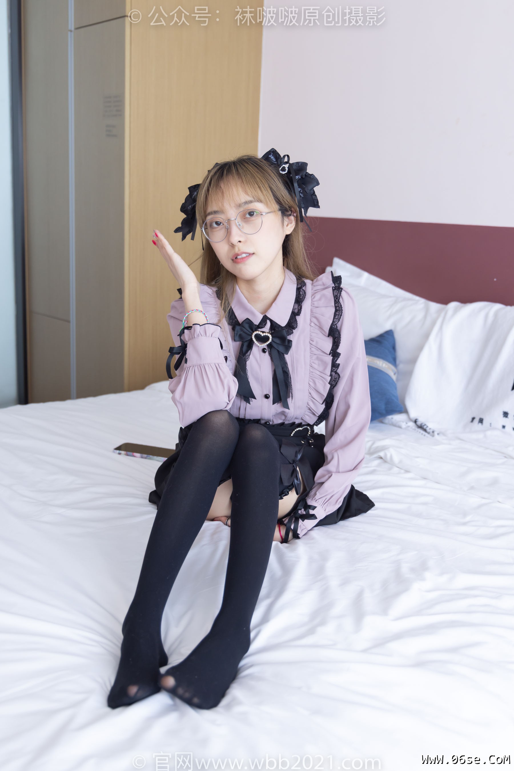 图片[104]-BoBoSocks袜啵啵 No.247 稚予 -皮鞋、黑丝大腿袜、地雷系女友[159P]-六色网
