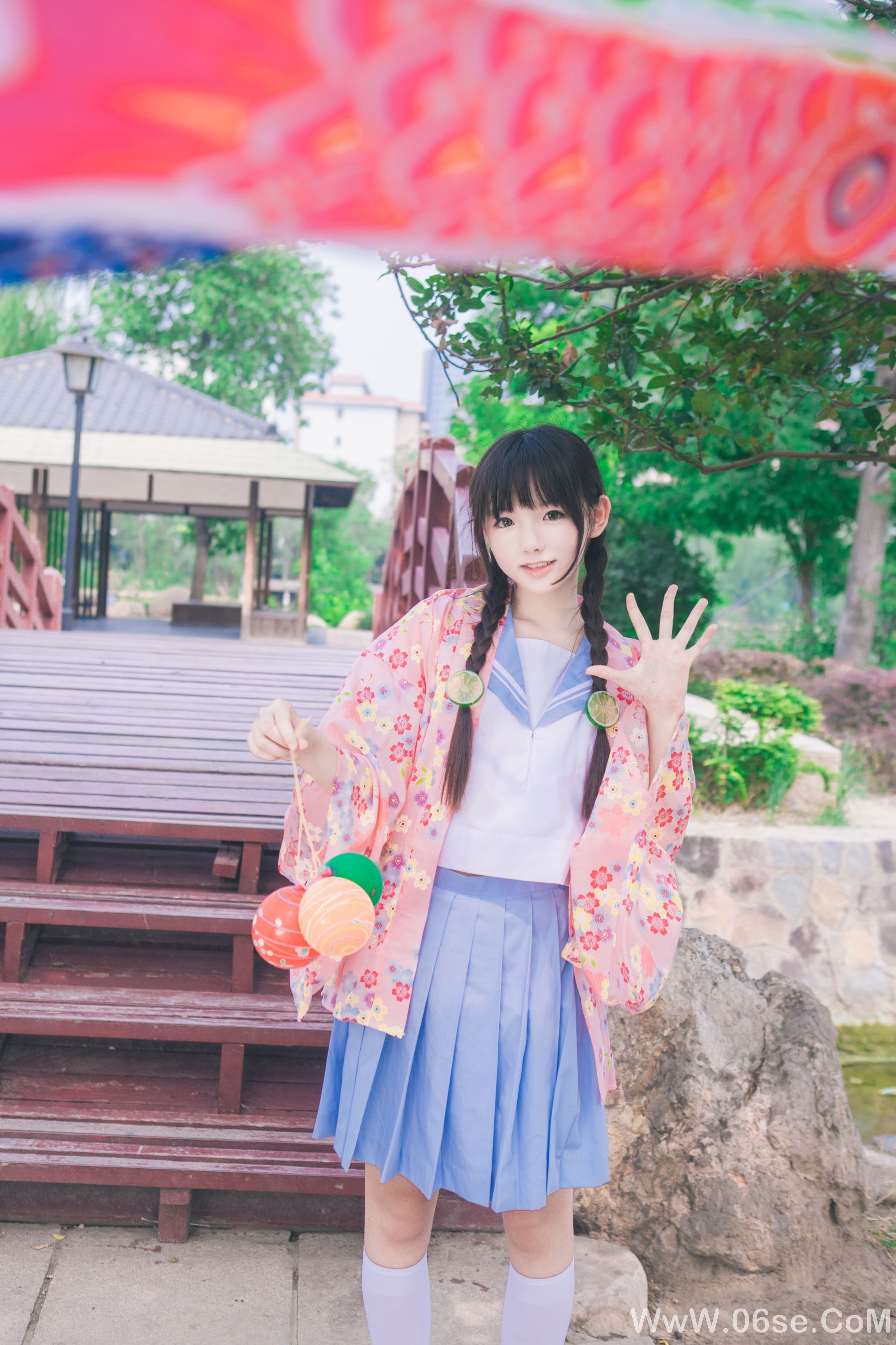 图片[9]-可爱妹妹樱群 和服[17P]-六色网
