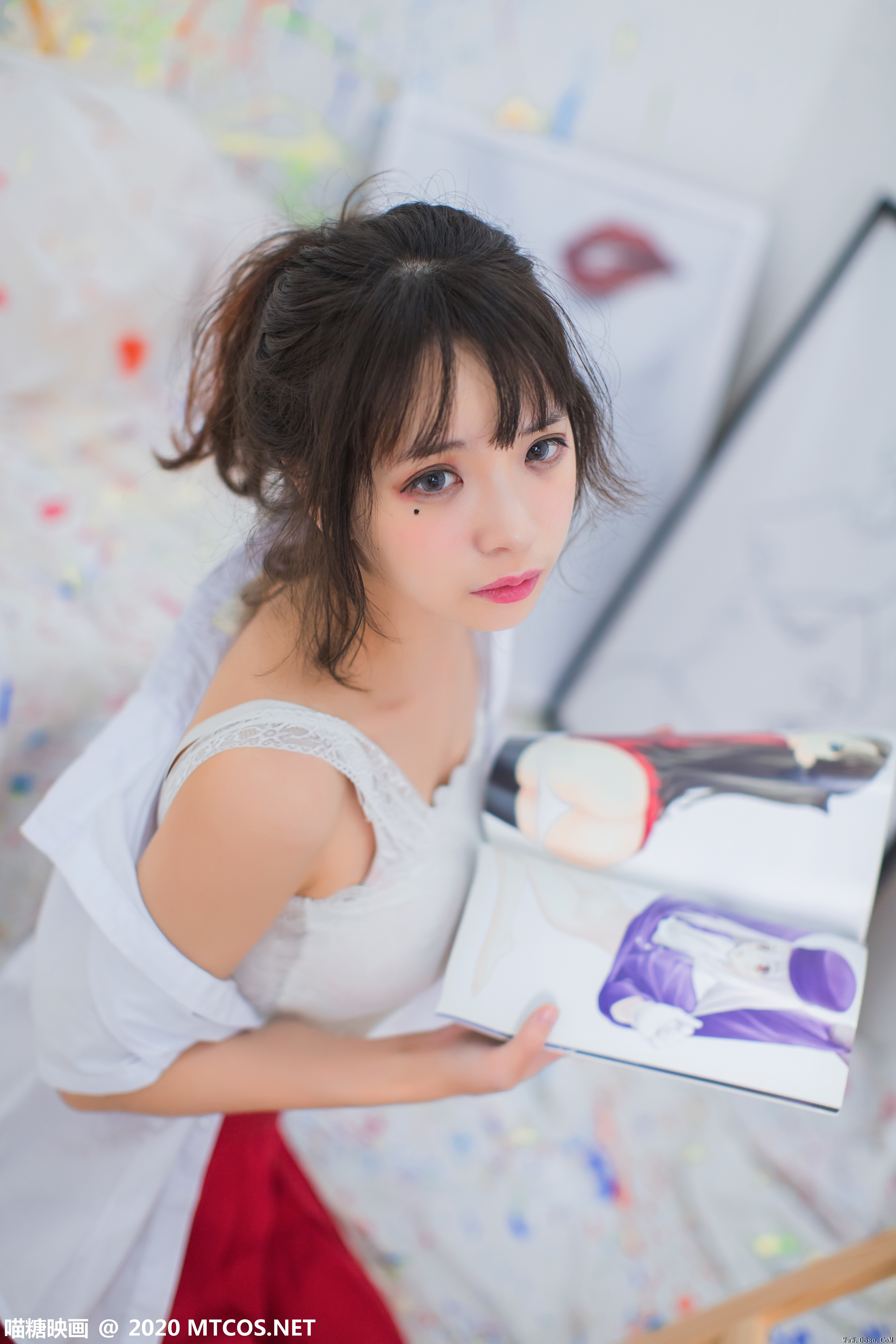 图片[22]-喵糖映画 VOL.319 画室少女[23P／275MB]-六色网