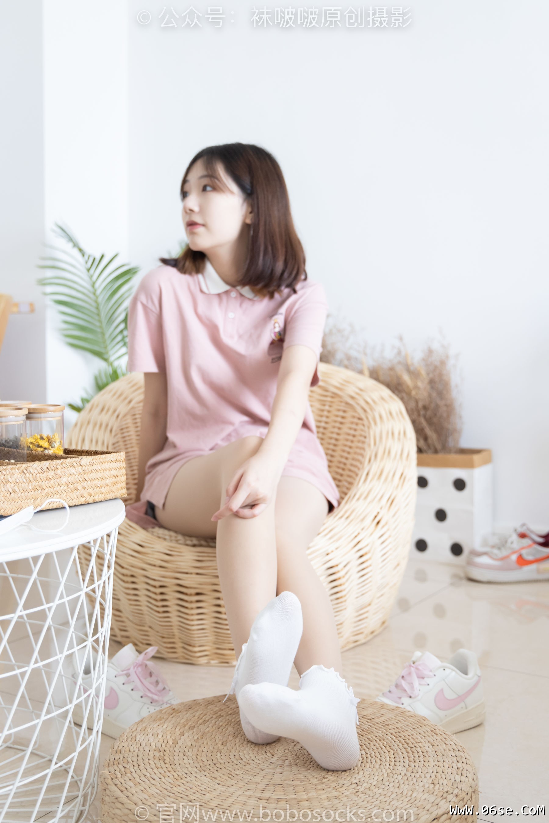 图片[85]-BoBoSocks袜啵啵 No.163 小甜豆-空军一号板鞋、白棉袜、肉丝[135P]-六色网