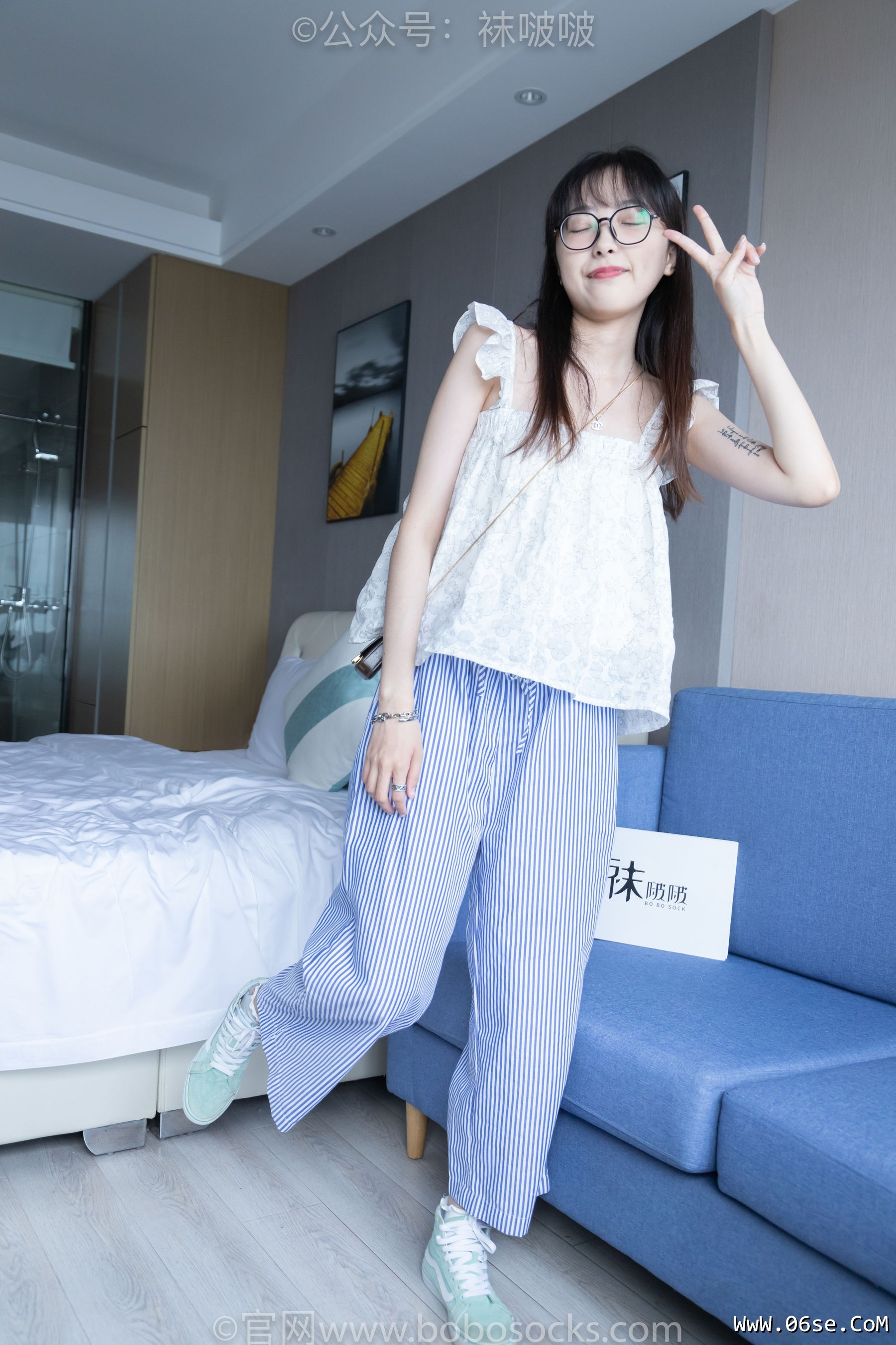 图片[21]-BoBoSocks袜啵啵 No.027 稚予- vans、白色棉袜、肉丝[136P]-六色网