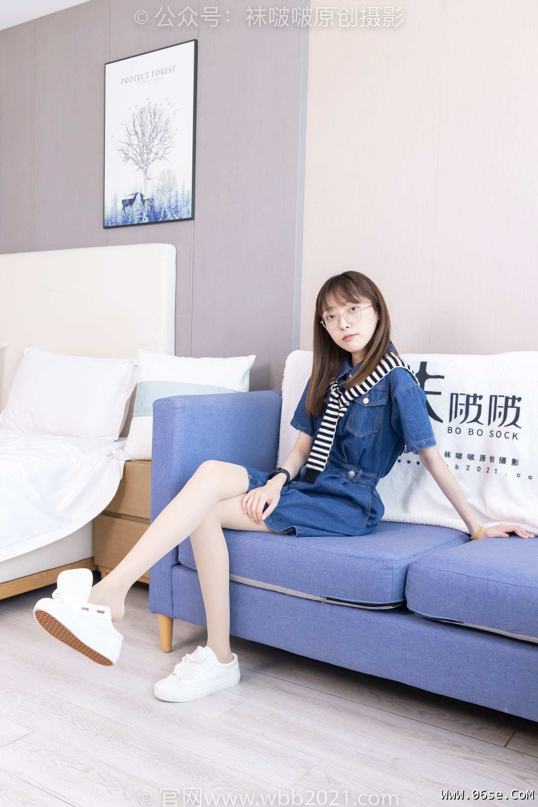 图片[39]-BoBoSocks袜啵啵 No.435 稚予 -板鞋、运动鞋、白丝、肉丝[150P]-六色网