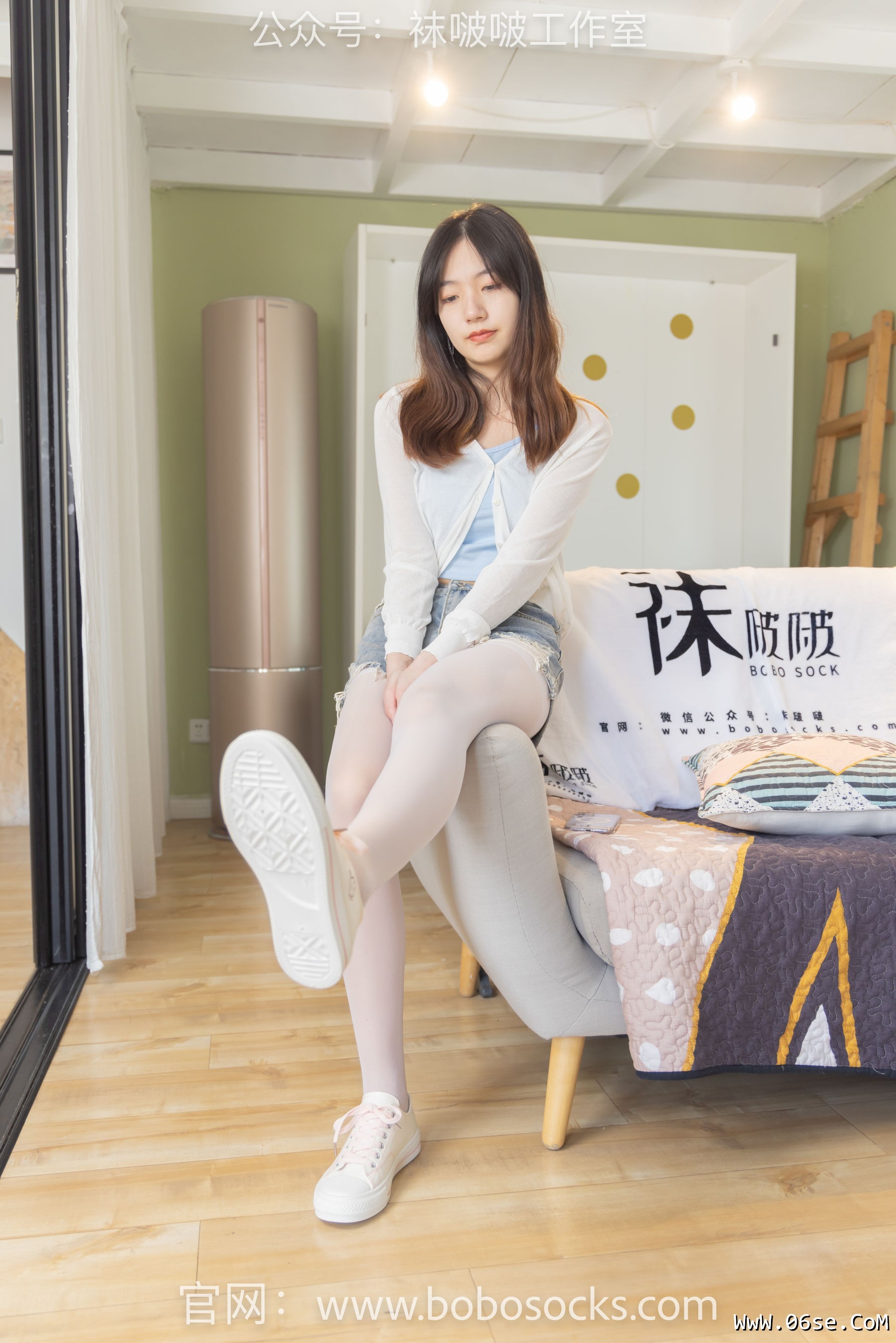 图片[39]-BoBoSocks袜啵啵 No.102 小甜豆-板鞋、白丝[140P]-六色网