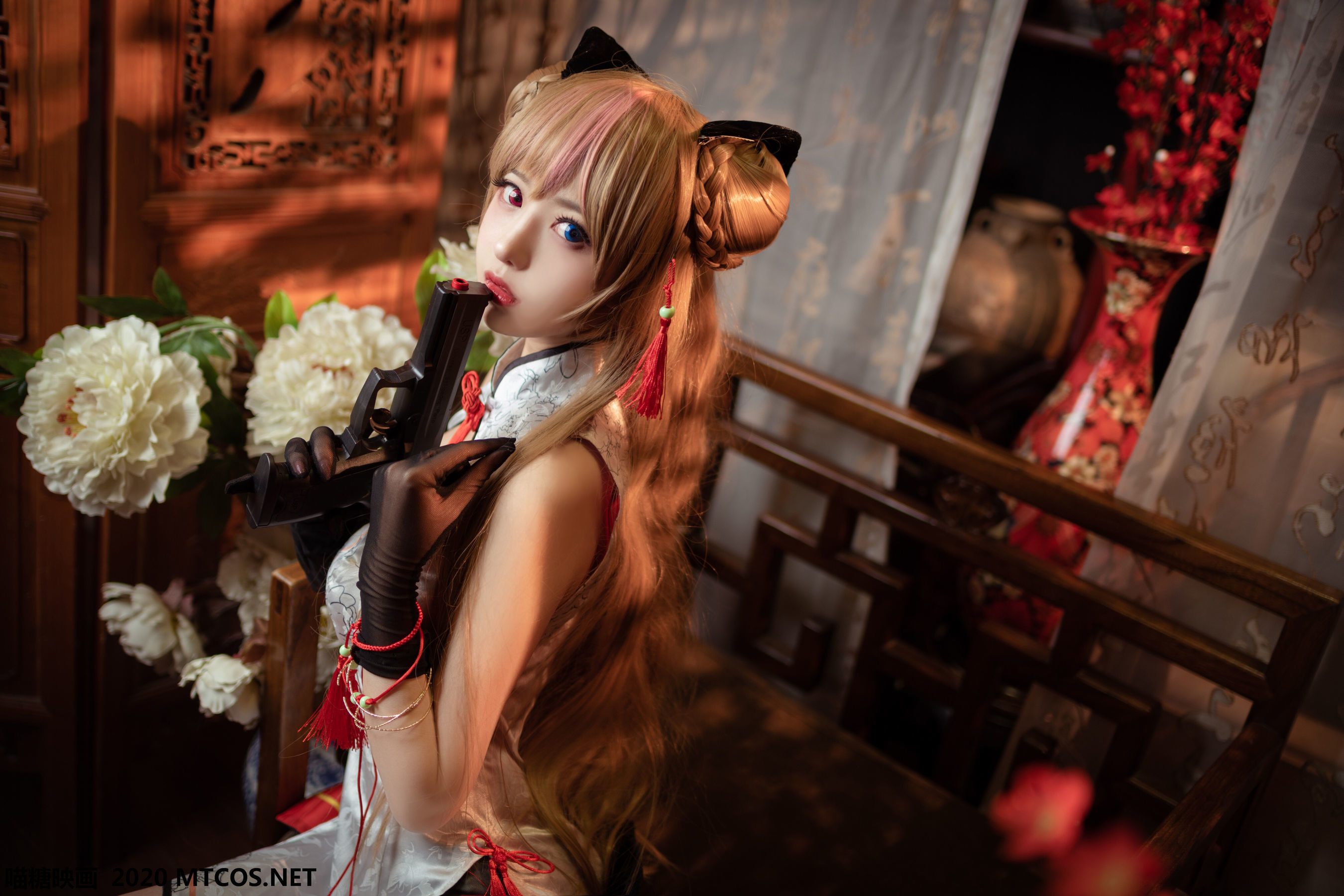 图片[18]-[喵糖映画] HML.011 蜂糖花旗袍 [20P]-六色网