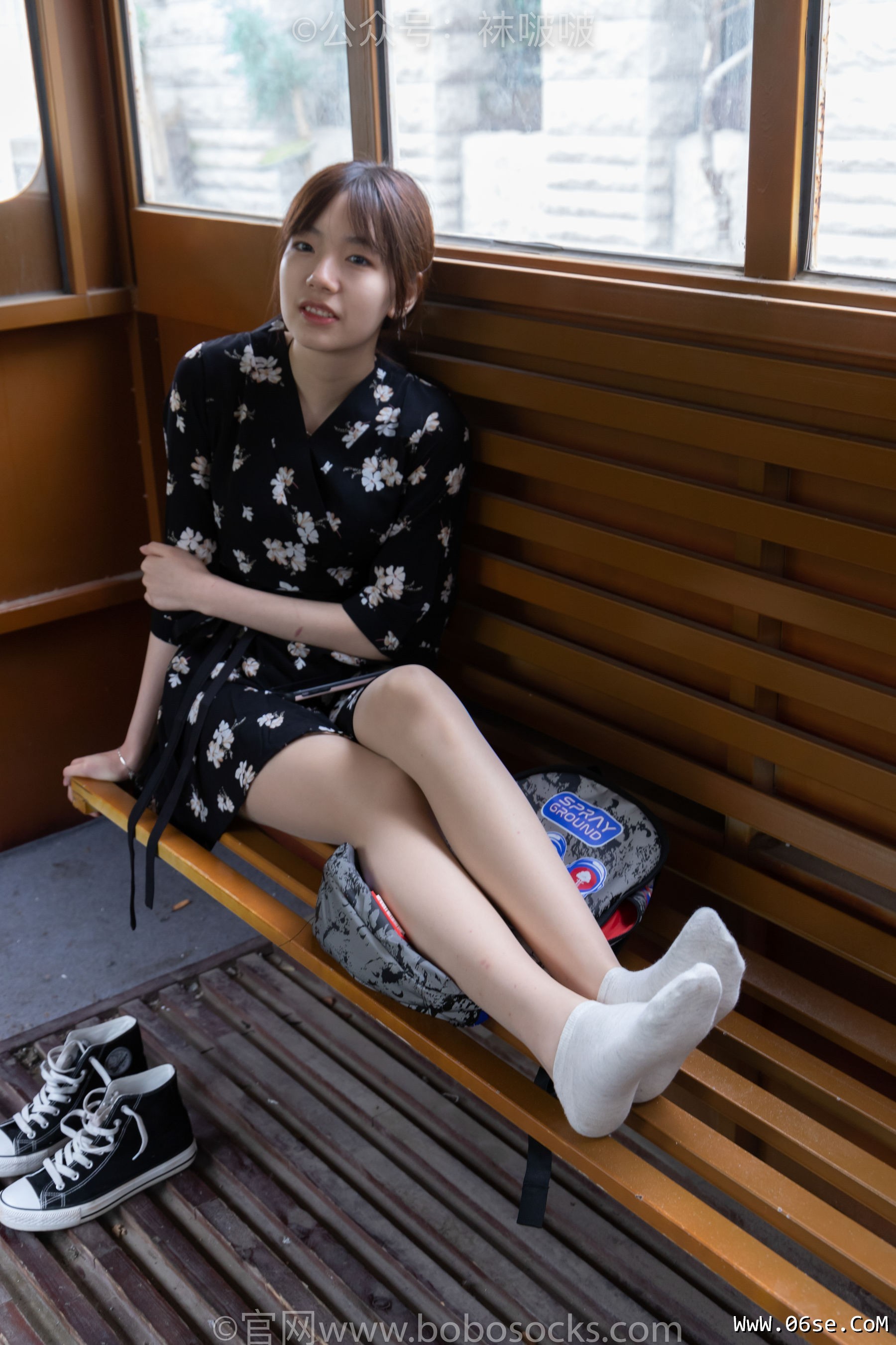 图片[84]-BoBoSocks袜啵啵 No.013 小甜豆-匡威帆布鞋、浅灰色短棉袜、肉丝[132P]-六色网