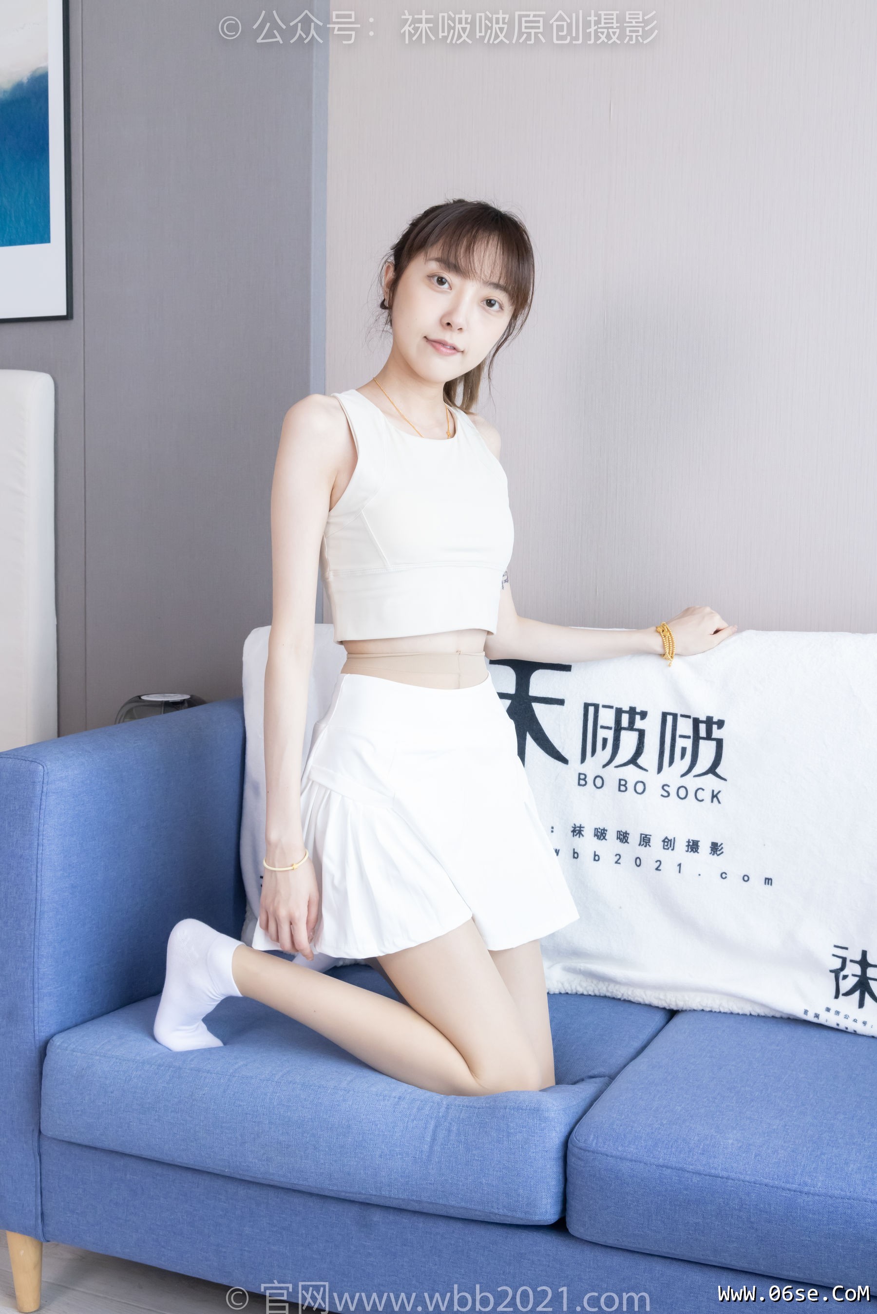 图片[78]-BoBoSocks袜啵啵 No.424 稚予 -运动鞋、白棉袜、肉丝、腰丝[140P]-六色网