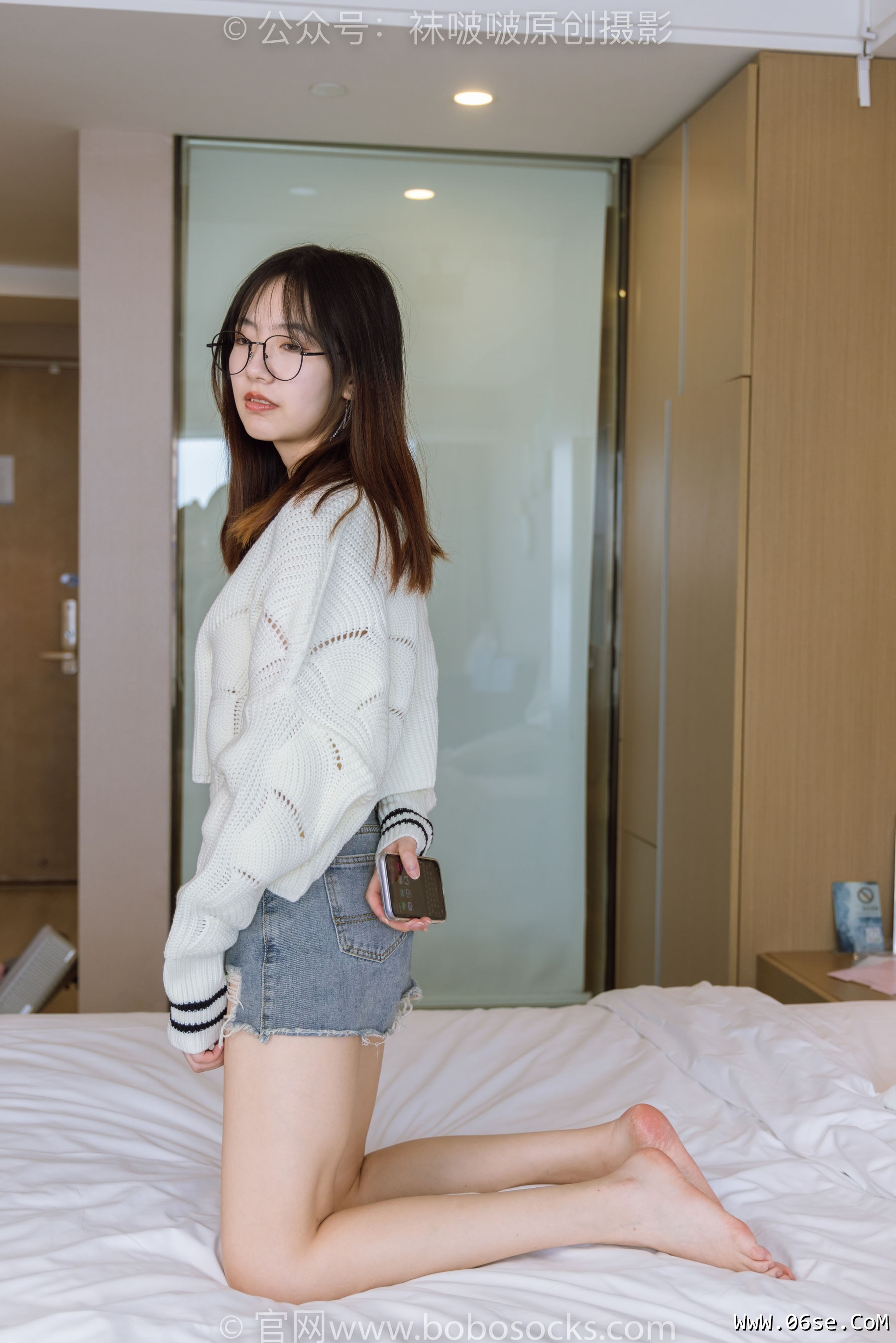 图片[65]-BoBoSocks袜啵啵 No.222 小甜豆-长靴、白棉袜、裸足[180P]-六色网