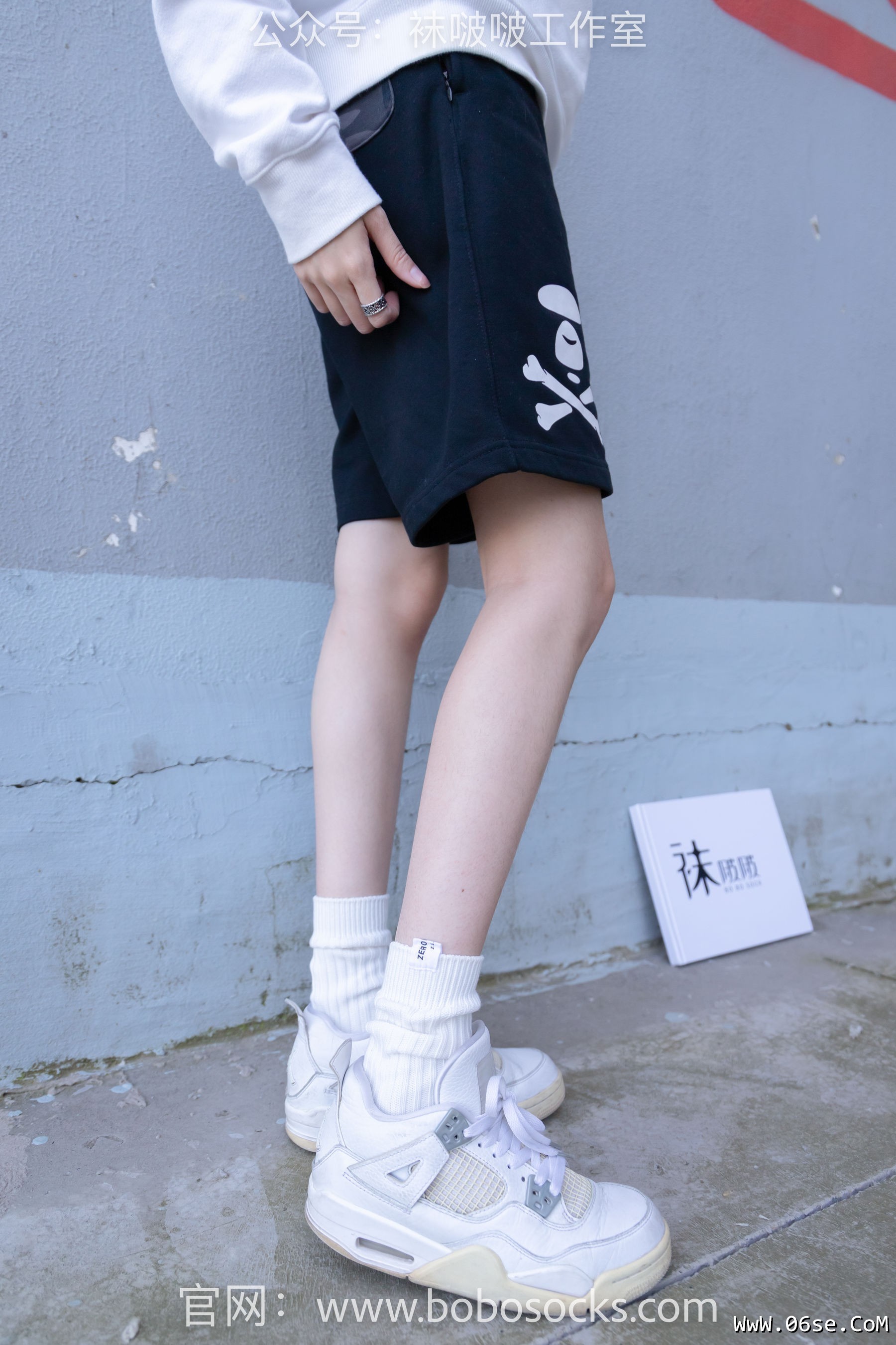 图片[9]-BoBoSocks袜啵啵 No.103 稚予-AJ篮球鞋、白棉袜、裸足[134P]-六色网