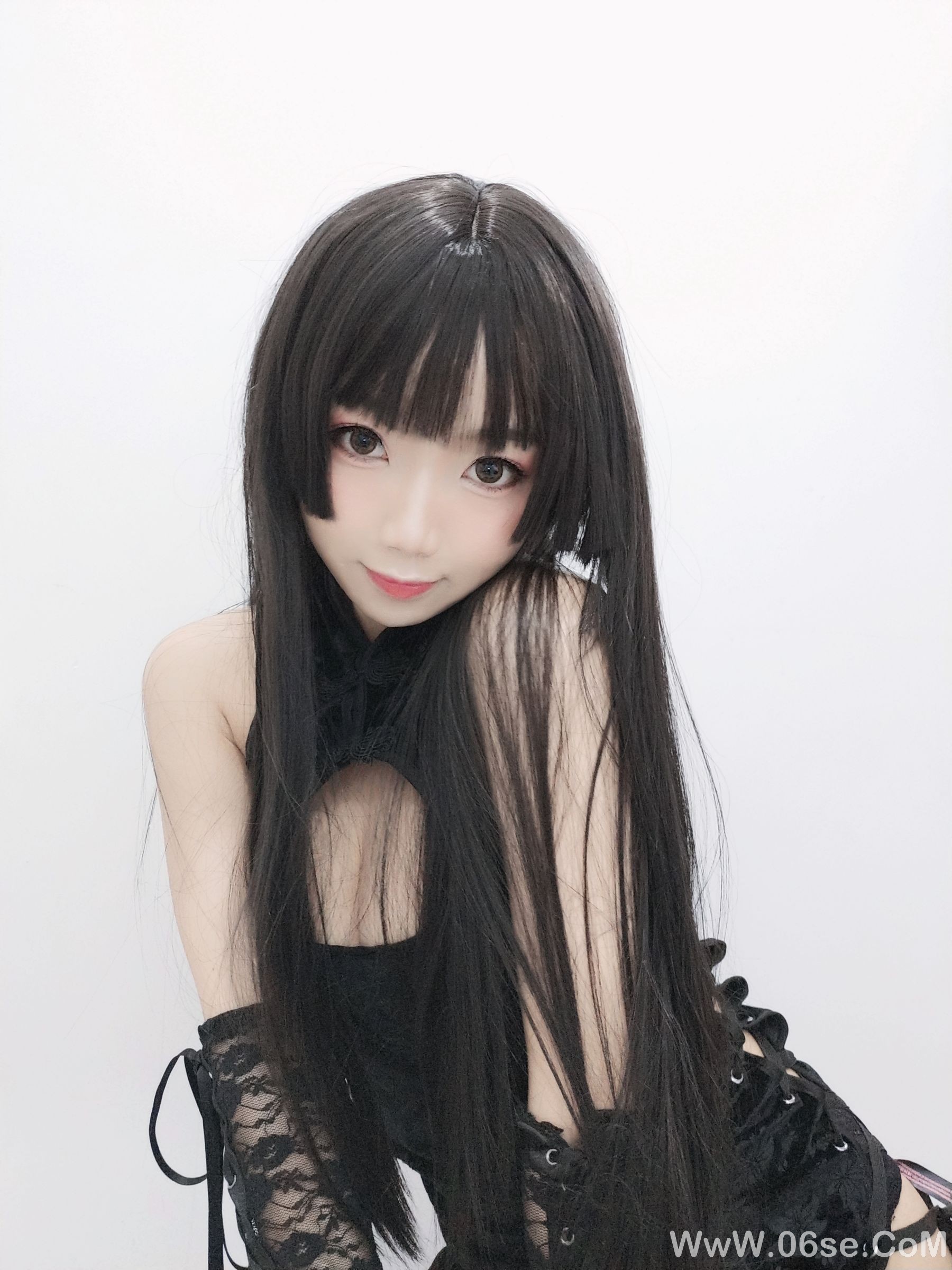 图片[55]-白嫩美少女鬼畜瑶 黑色旗袍[70P]-六色网
