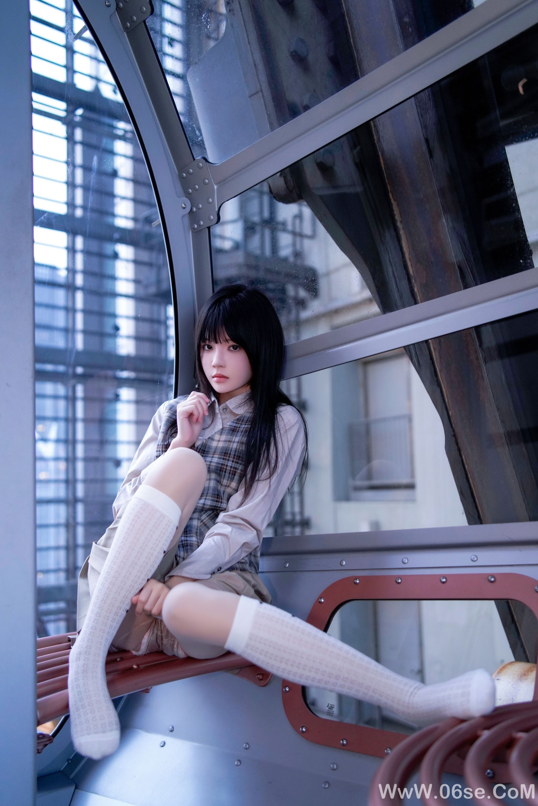 图片[7]-桜桃喵 – 制服摩天轮[27P]-六色网
