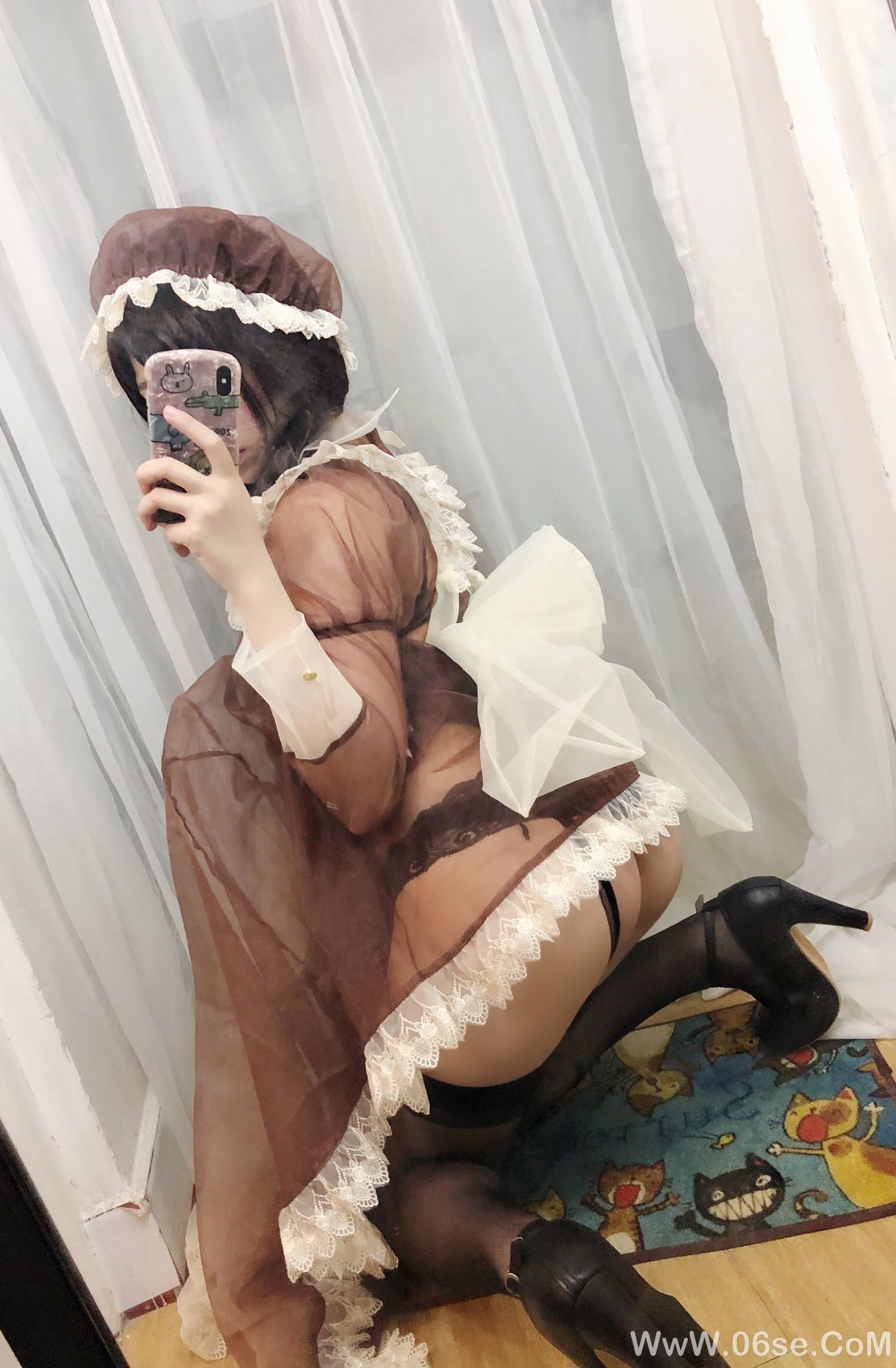 图片[24]-二次元巨乳美女鹿野希 透明女仆[97P]-六色网