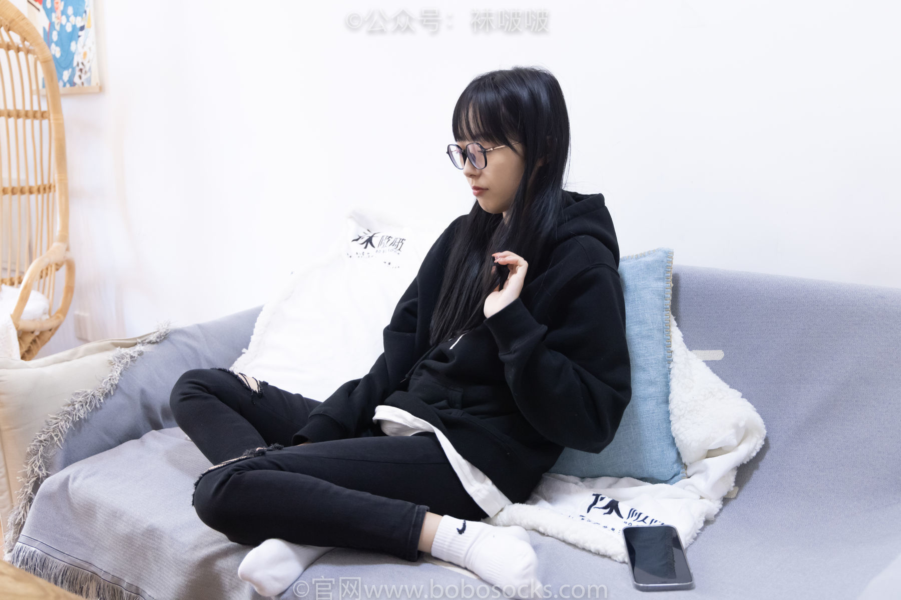 图片[70]-BoBoSocks袜啵啵 No.061 稚予-短靴、白棉袜、裸足[145P]-六色网