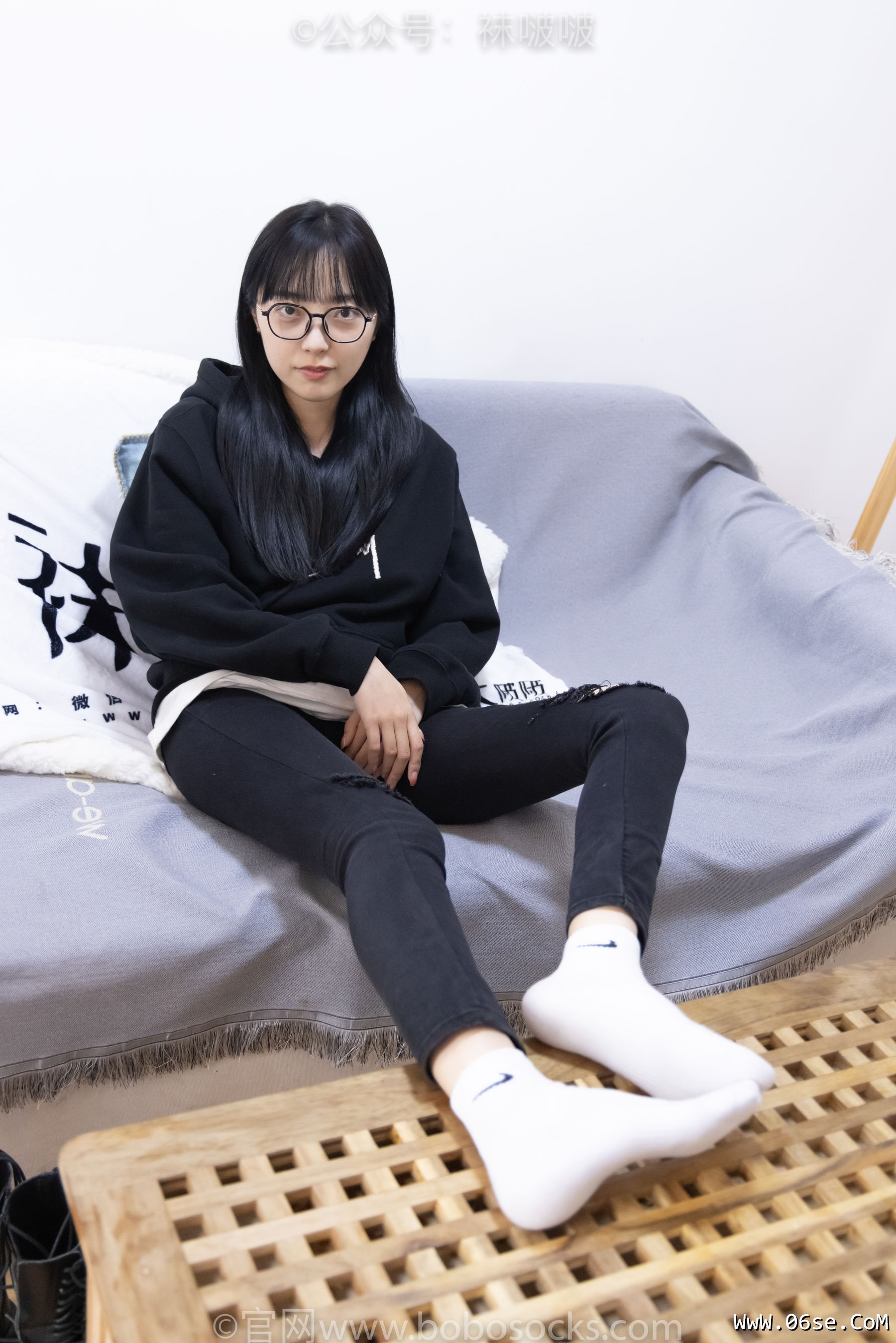 图片[63]-BoBoSocks袜啵啵 No.061 稚予-短靴、白棉袜、裸足[145P]-六色网
