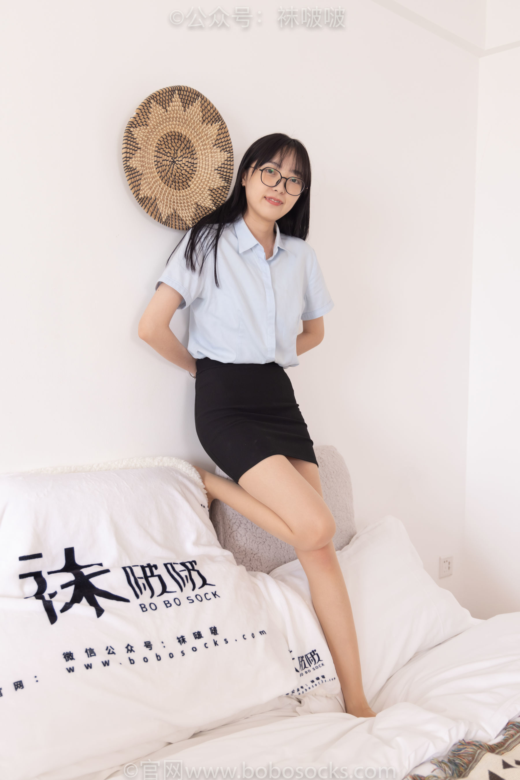 图片[120]-BoBoSocks袜啵啵 No.076 稚予-建行制服、平底鞋、肉丝[134P]-六色网