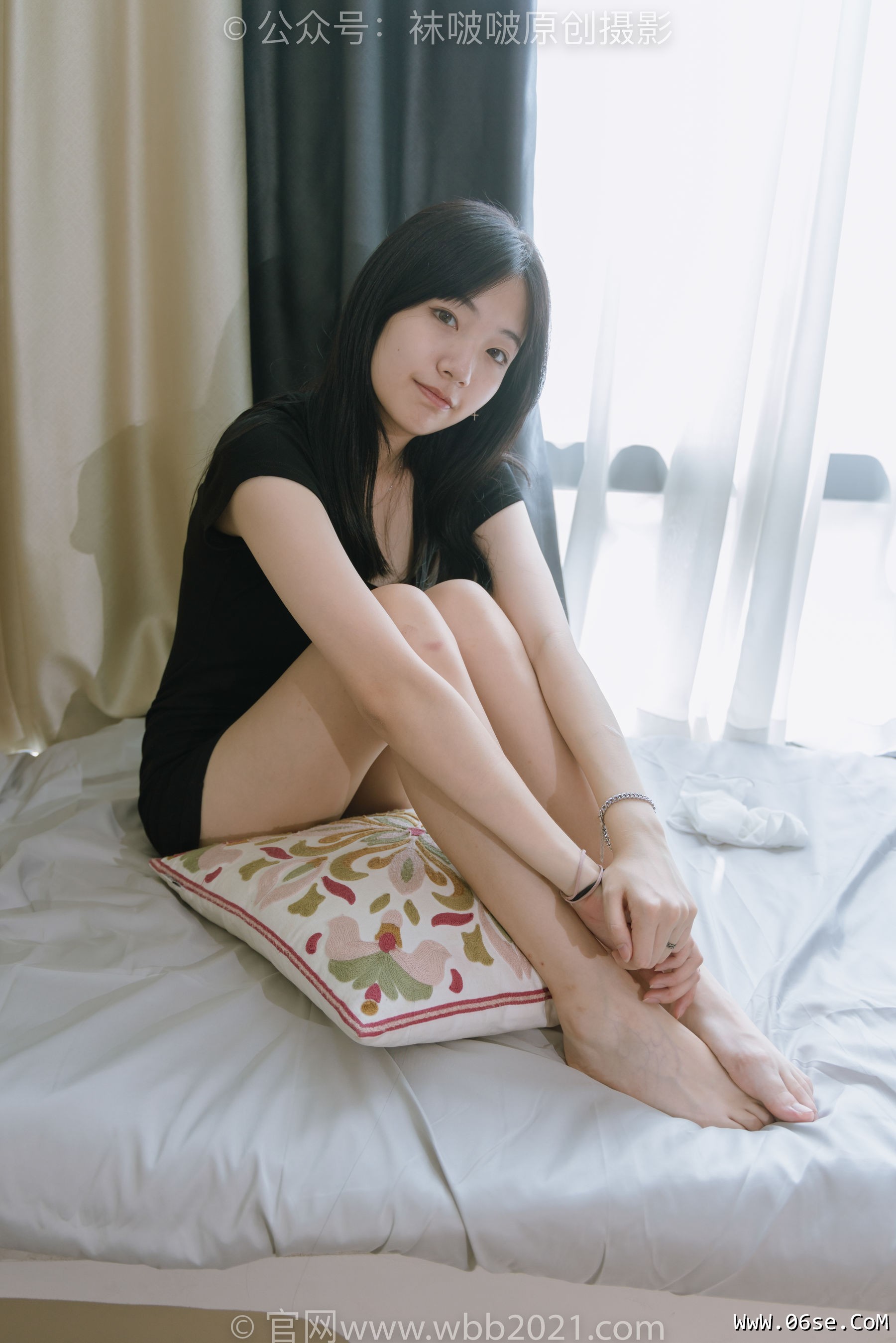 图片[41]-BoBoSocks袜啵啵 No.363 小甜豆 -两双平底鞋、黑色船袜、裸足[140P]-六色网