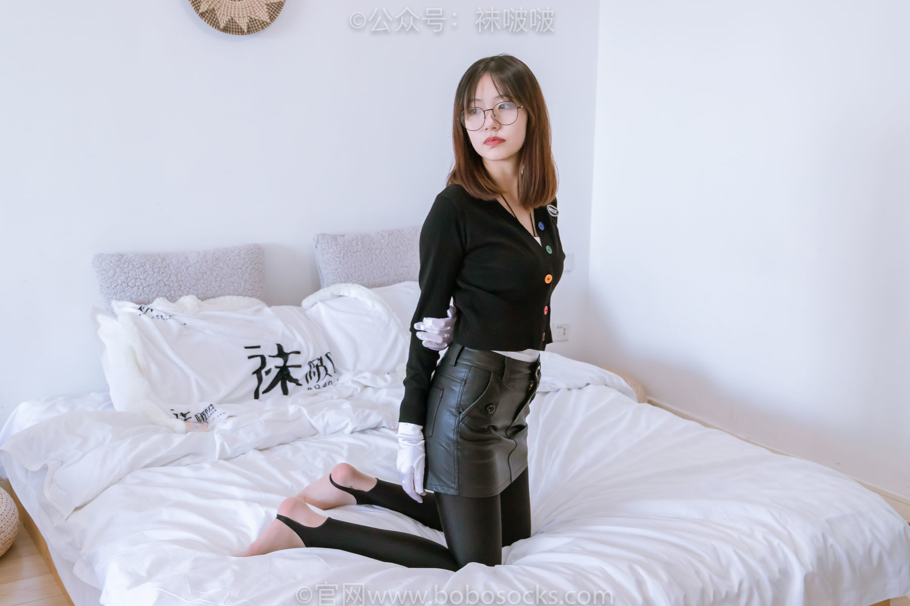 图片[103]-BoBoSocks袜啵啵 No.041 小甜豆-高跟长靴、黑色踩脚裤、肉丝[140P]-六色网