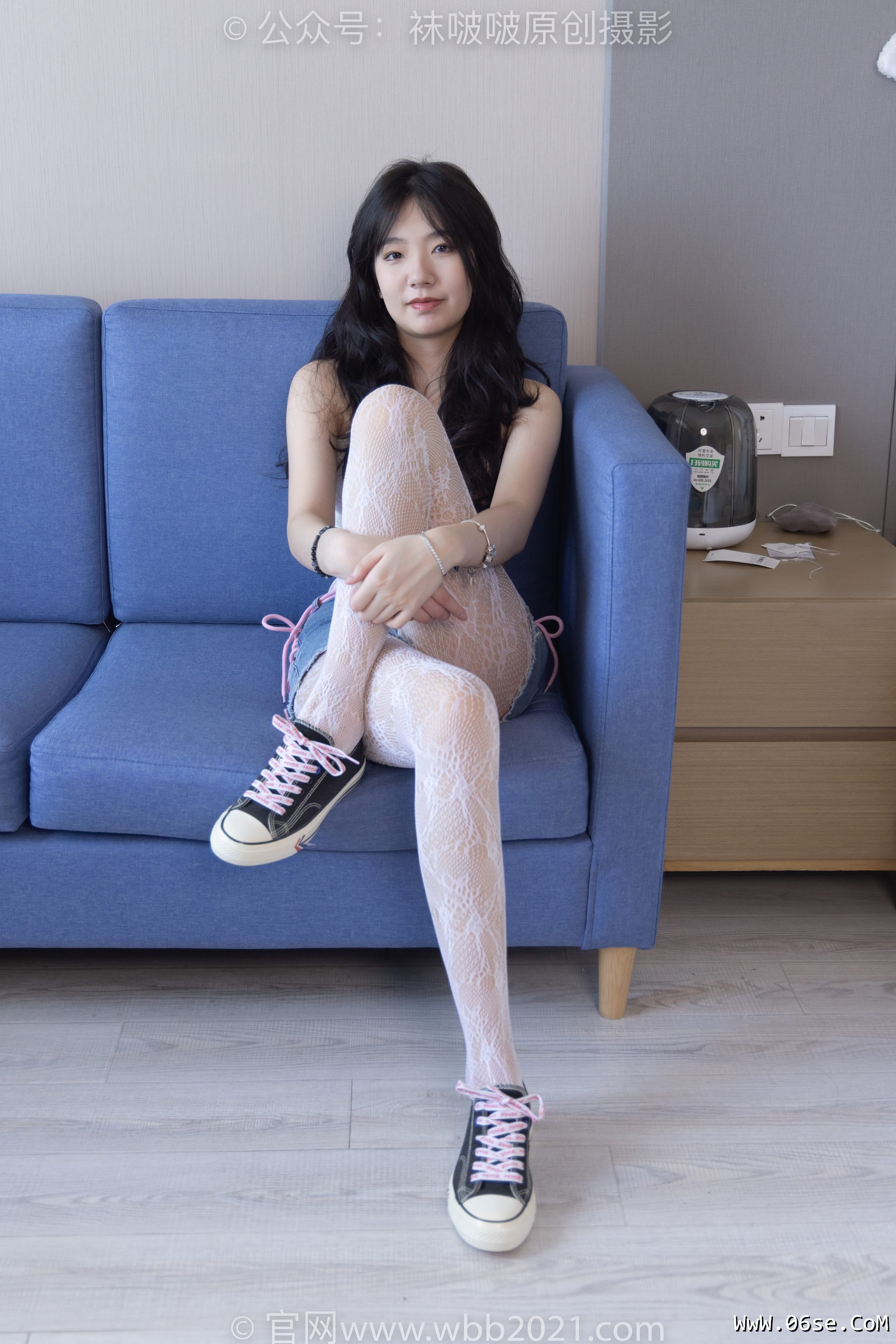 图片[77]-BoBoSocks袜啵啵 No.231 小甜豆-板鞋、白色蕾丝袜、可拆卸牛仔裤、裤里丝[154P]-六色网