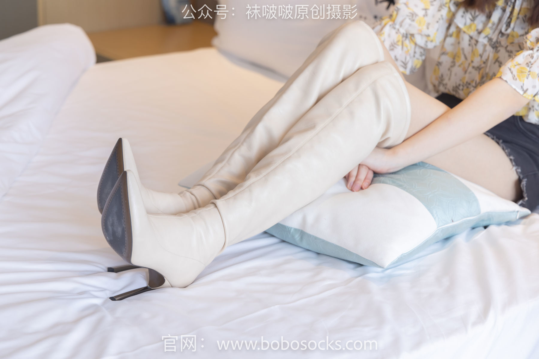 图片[152]-BoBoSocks袜啵啵 No.136 小甜豆-高跟长靴、白棉袜、裸足[200P]-六色网