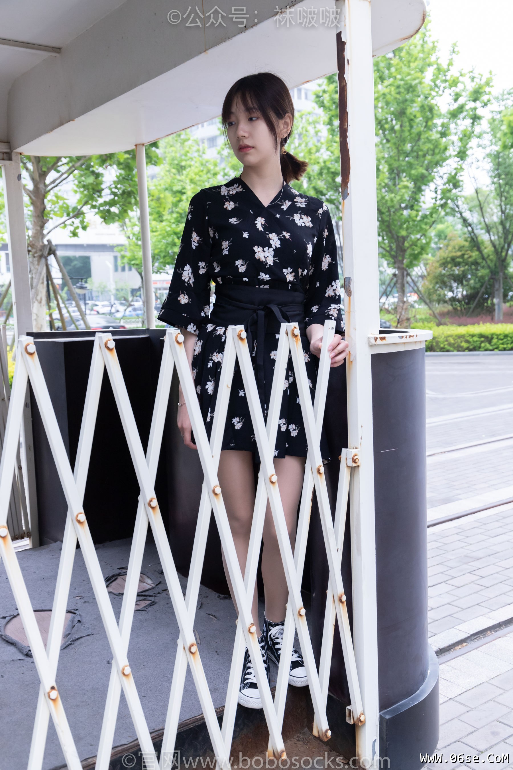 图片[10]-BoBoSocks袜啵啵 No.013 小甜豆-匡威帆布鞋、浅灰色短棉袜、肉丝[132P]-六色网