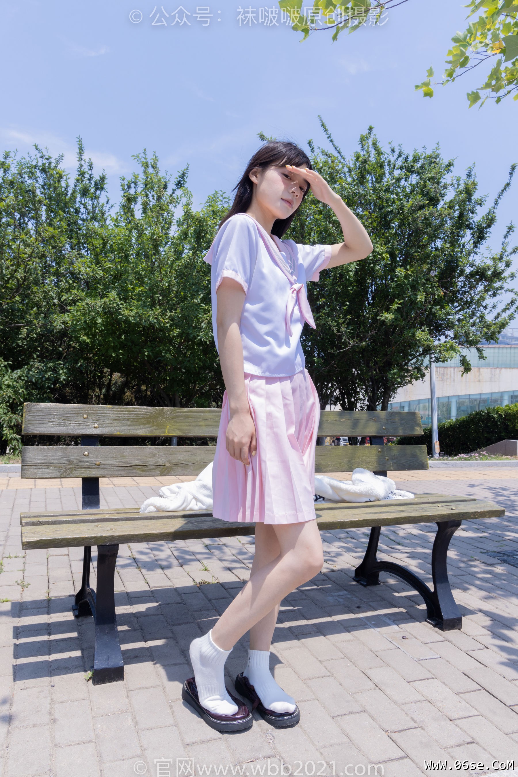 图片[49]-BoBoSocks袜啵啵 No.399 糯米 -皮鞋、白棉袜、jk制服[145P]-六色网