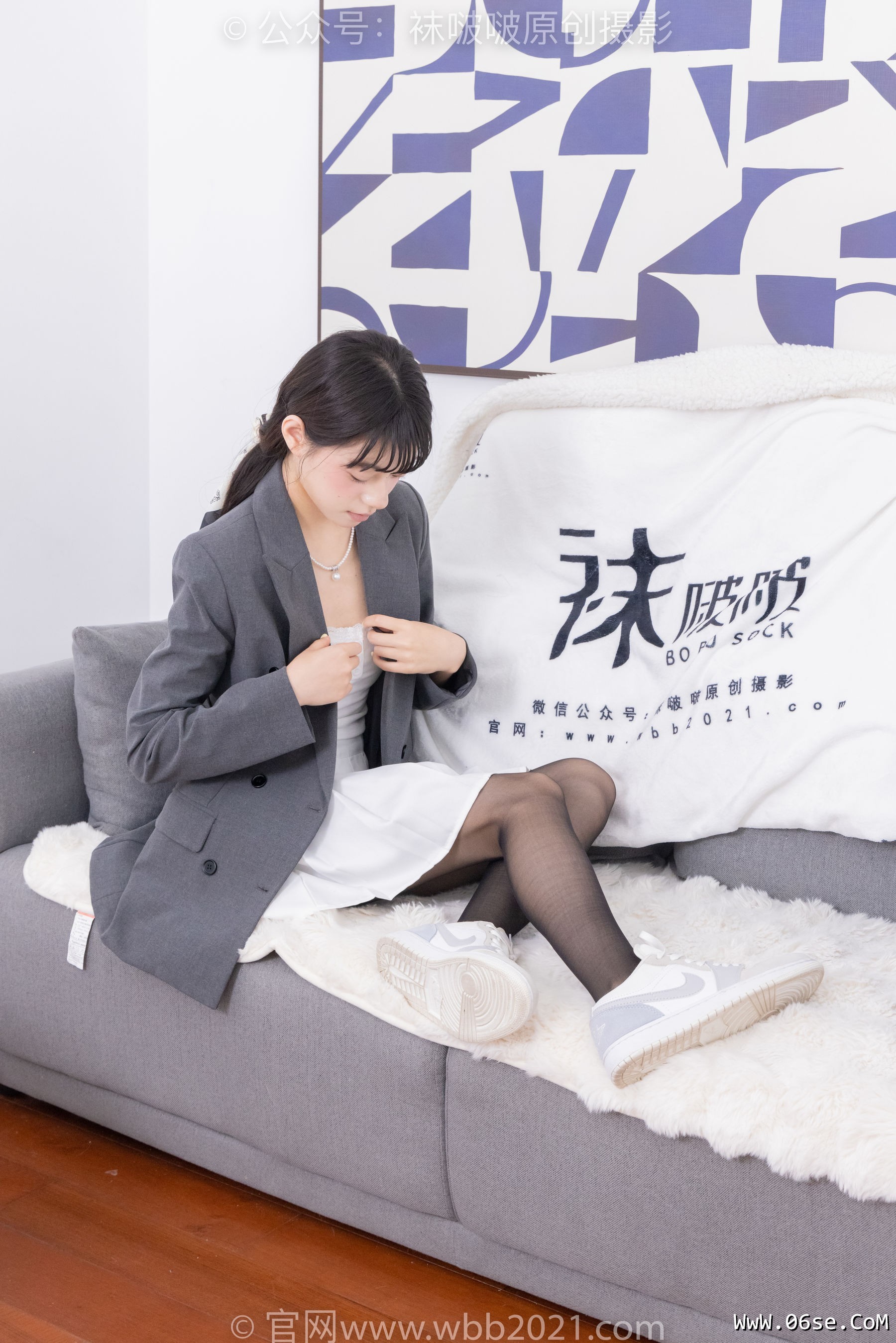 图片[81]-BoBoSocks袜啵啵 No.404 糯米 -板鞋、黑丝、ol风[145P]-六色网