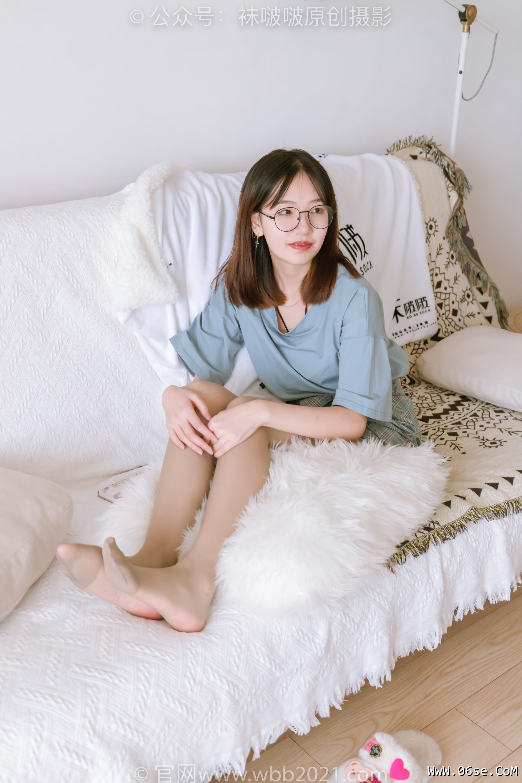 图片[66]-BoBoSocks袜啵啵 No.239 小甜豆-棉拖鞋、灰丝、裸足[140P]-六色网