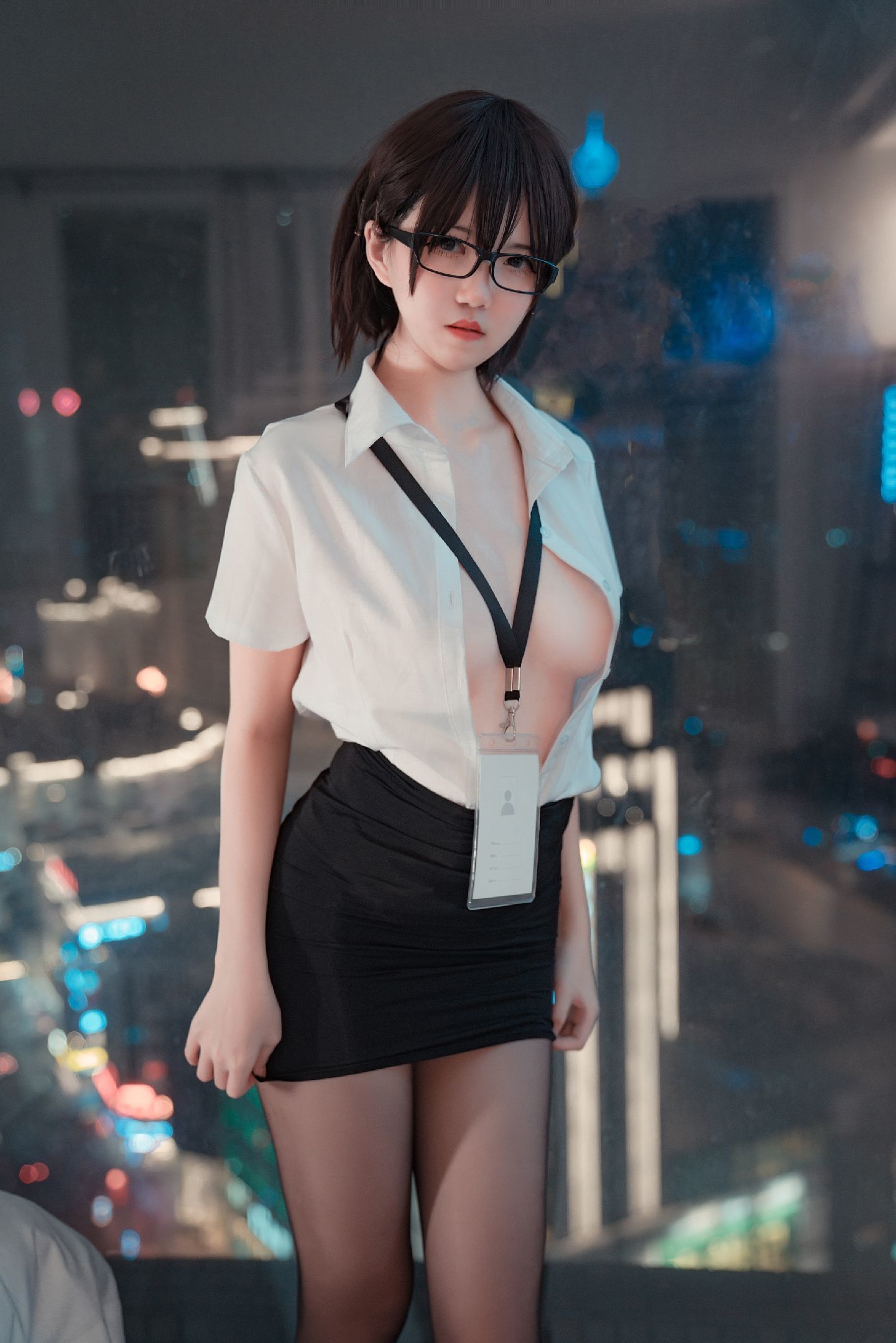 图片[38]-鬼马少女阿薰kaOri 黑丝OL[39P]-六色网