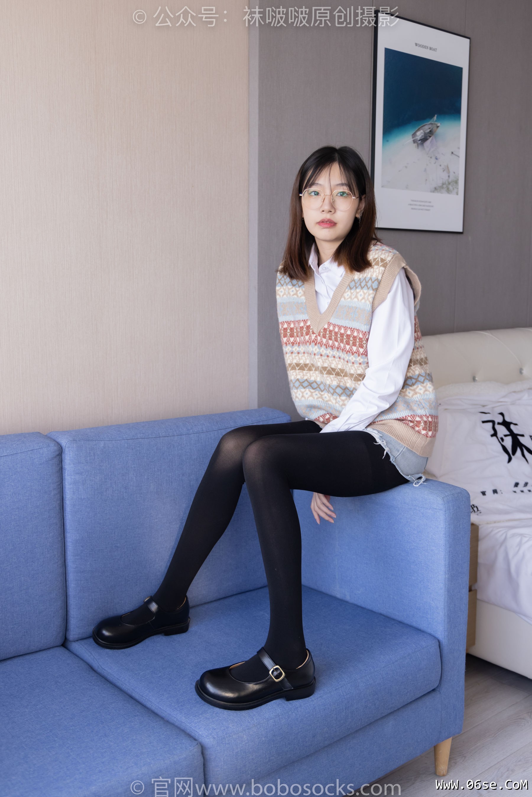图片[91]-BoBoSocks袜啵啵 No.169 小甜豆-黑皮鞋、厚黑丝、厚肉丝[145P]-六色网