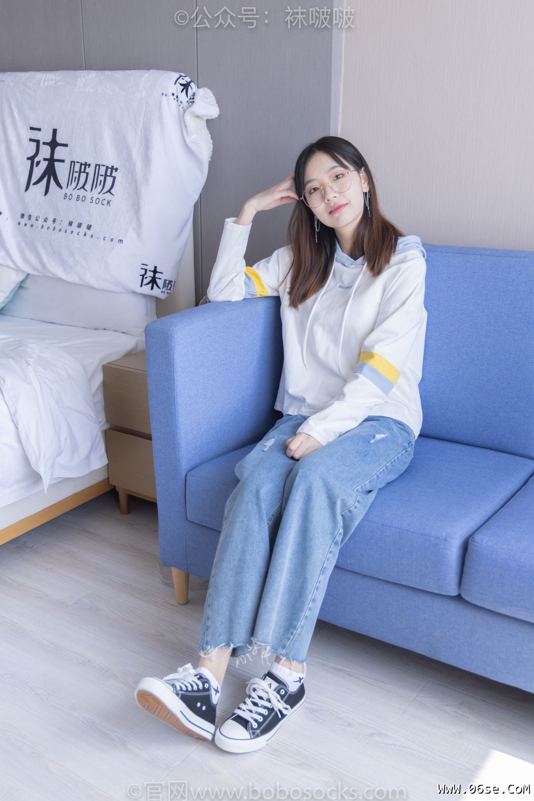 图片[16]-BoBoSocks袜啵啵 No.080 小甜豆-帆布鞋、白棉袜、肉丝[140P]-六色网