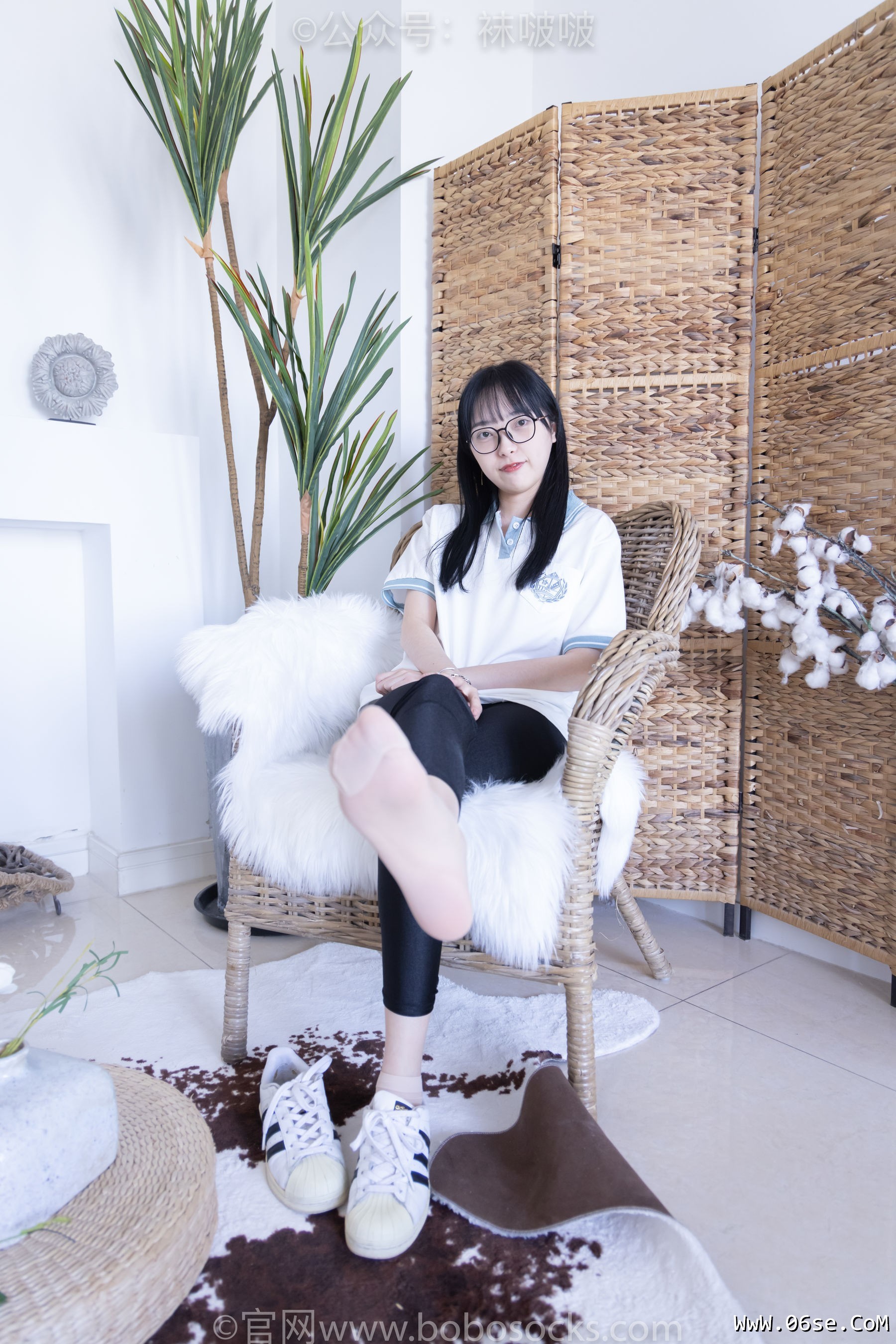 图片[43]-BoBoSocks袜啵啵 No.044 稚予-贝壳头、匡威帆布鞋、短肉丝[154P]-六色网