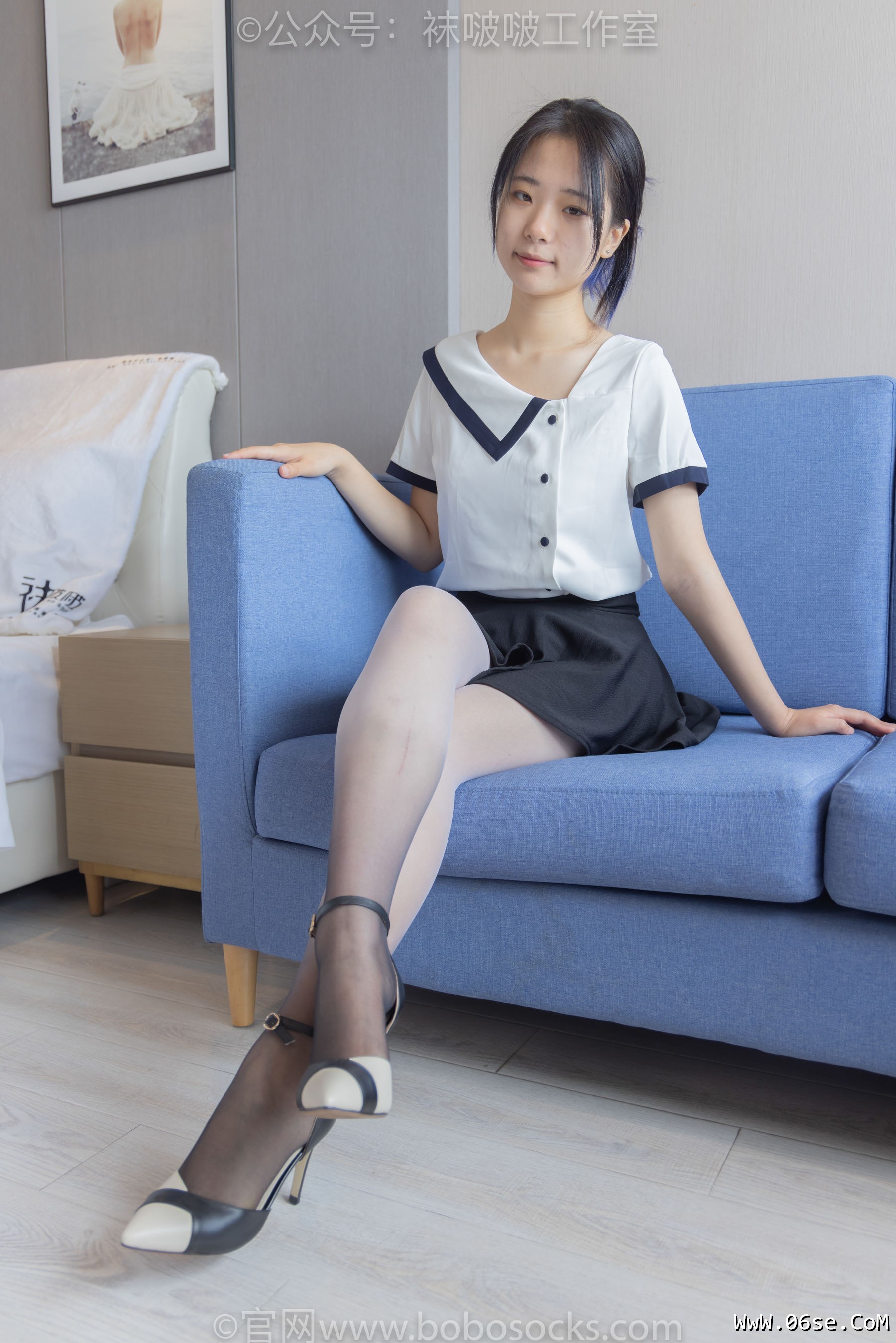 图片[24]-BoBoSocks袜啵啵 No.089 小淳-高跟鞋、黑白渐变丝袜[140P]-六色网